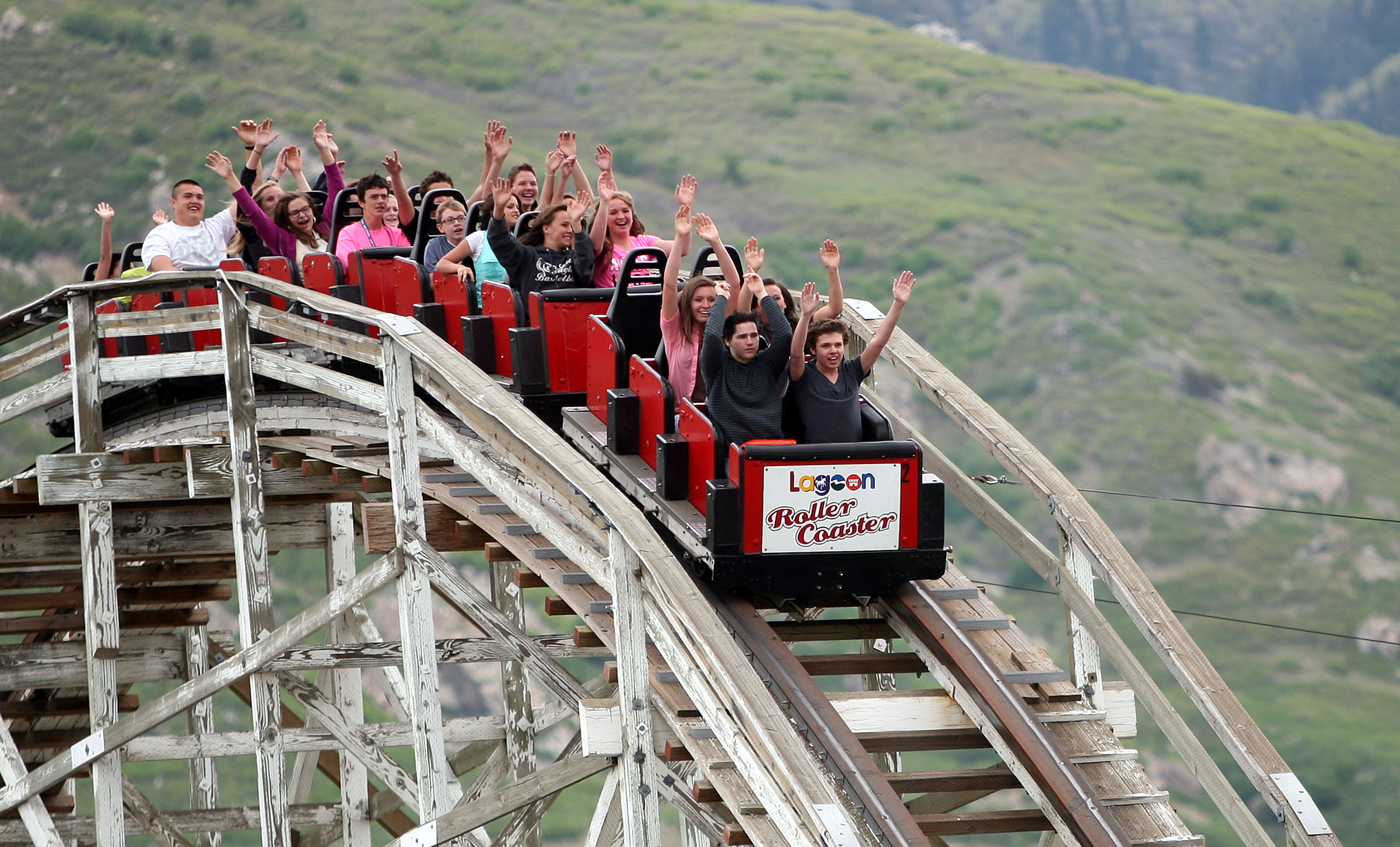 The Roller Coaster at Utah s Lagoon Amusement Park is 100