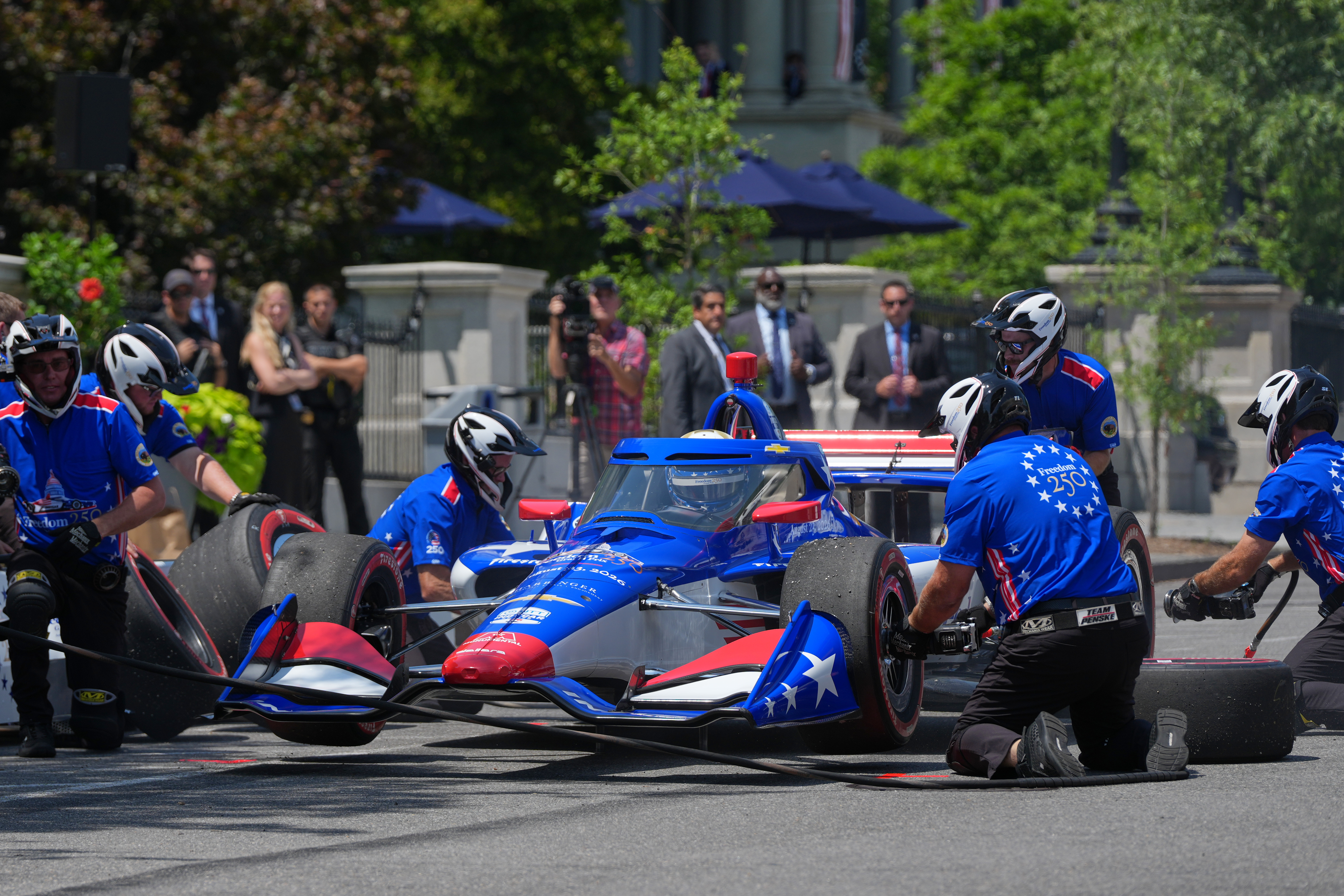 Trump hosts top IndyCar drivers at the White House ahead of Grand