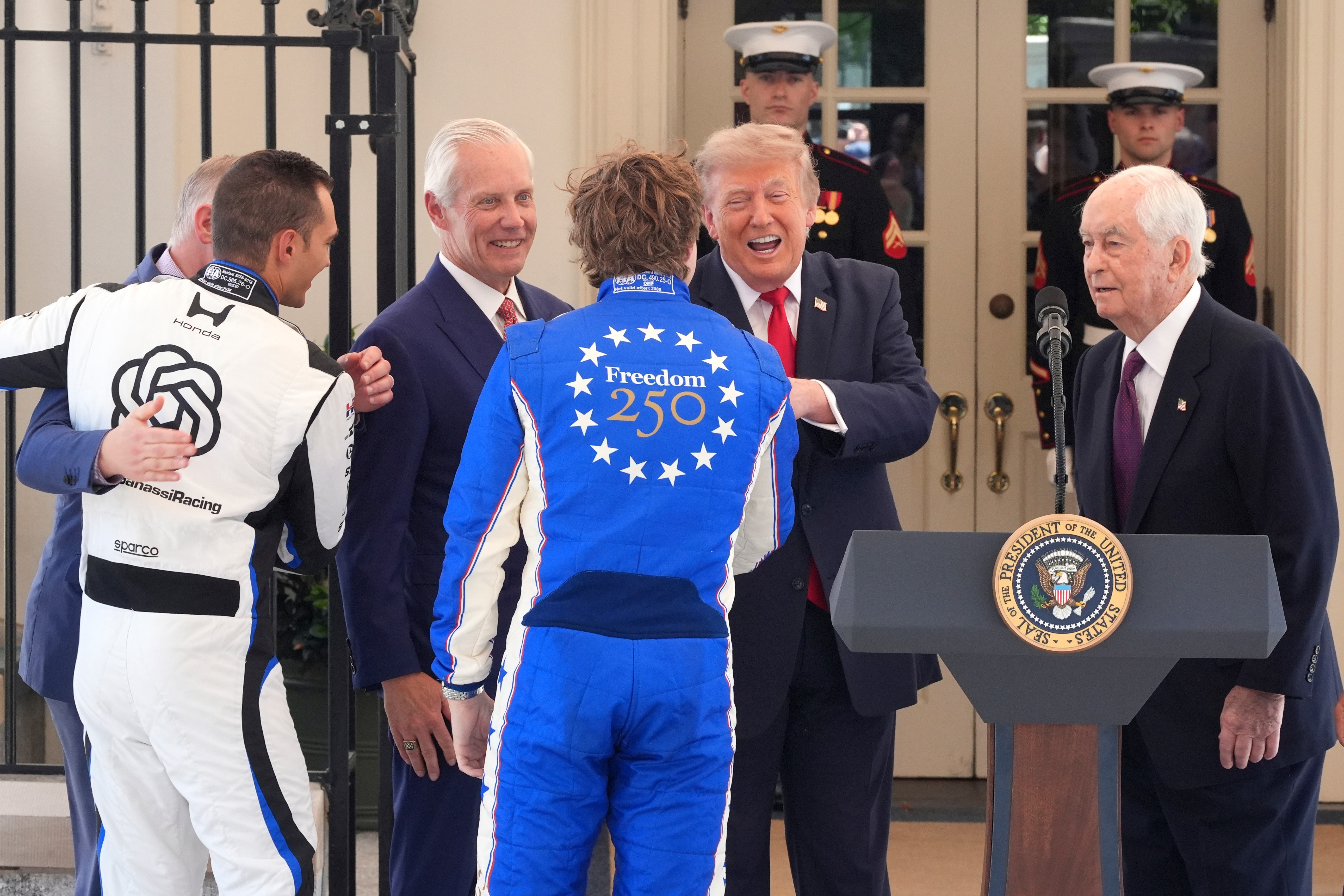 Trump hosts top IndyCar drivers at the White House ahead of Grand