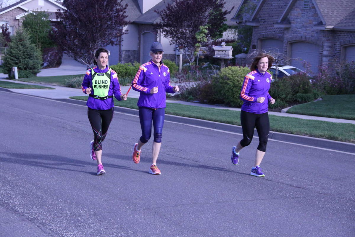 Woman who is blind runs Boston Marathon with help of guides – Church News