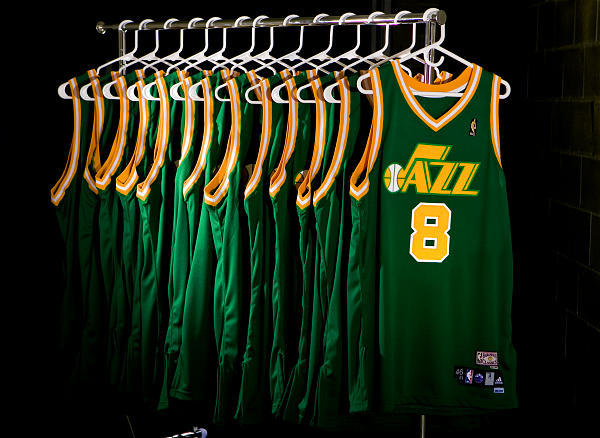 utah jazz green uniforms