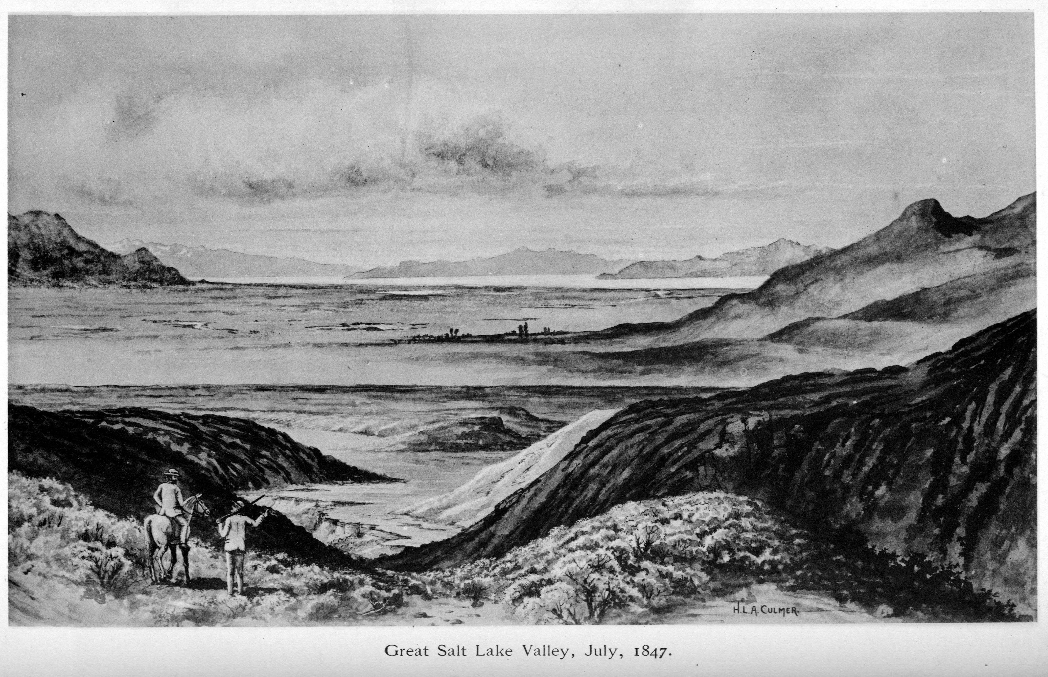 What happened during the first July in the Salt Lake Valley in