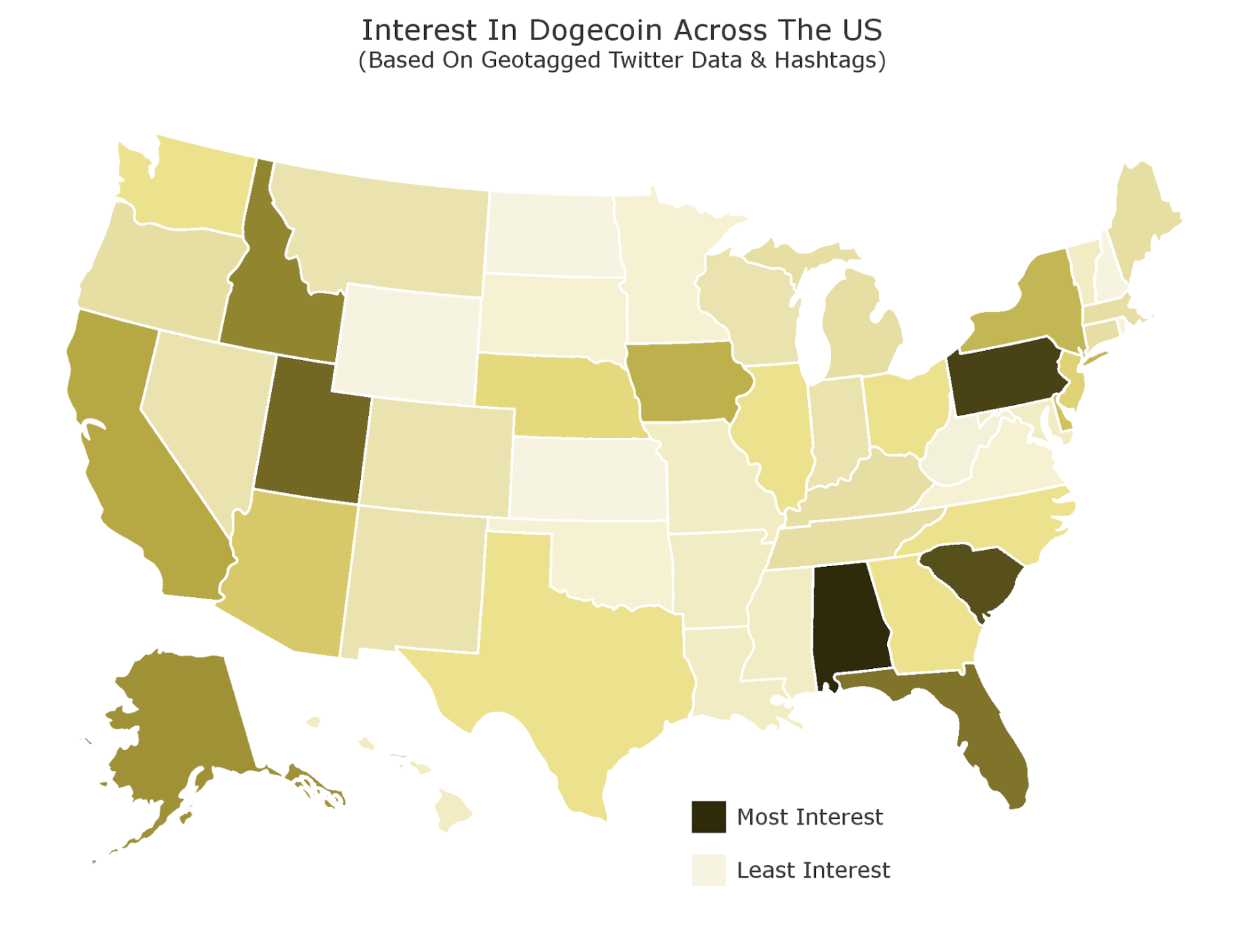 Where is Dogecoin most popular? This new map reveals Utah, Idaho among top  states