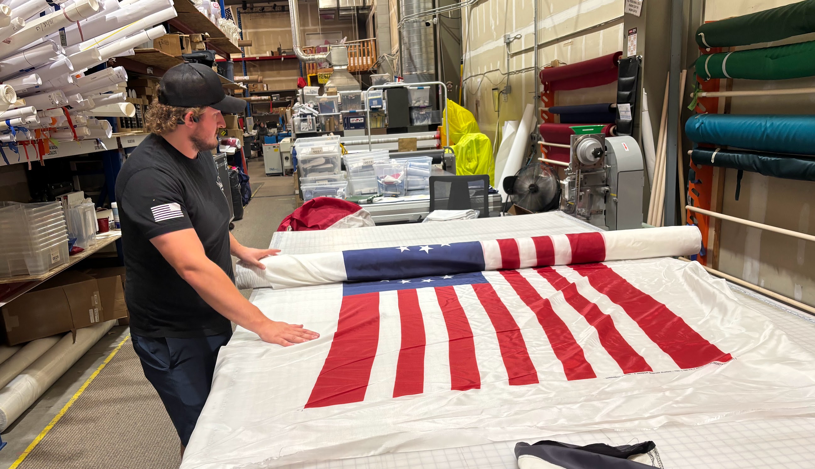 At Colonial, the stars and stripes are flying out the door