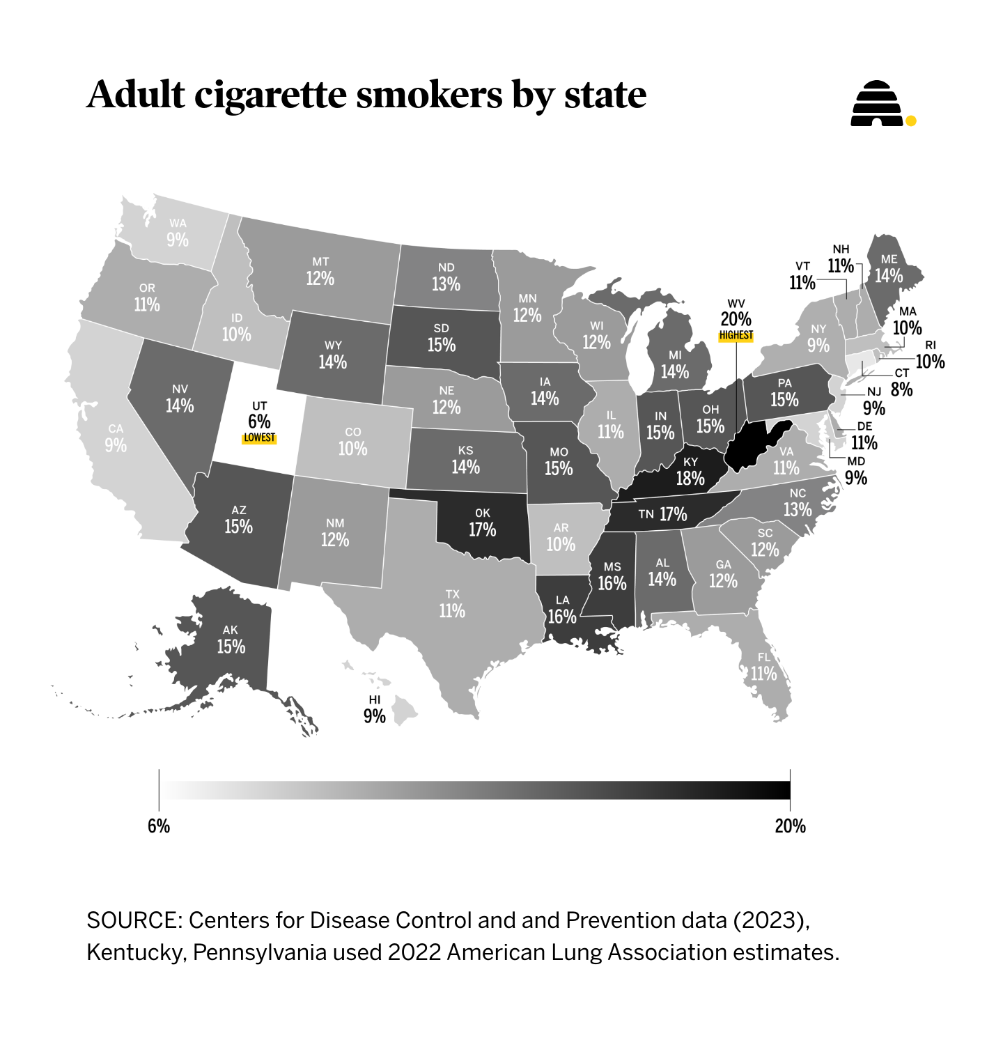biggest tobacco states Which states have the most smokers? – Deseret News