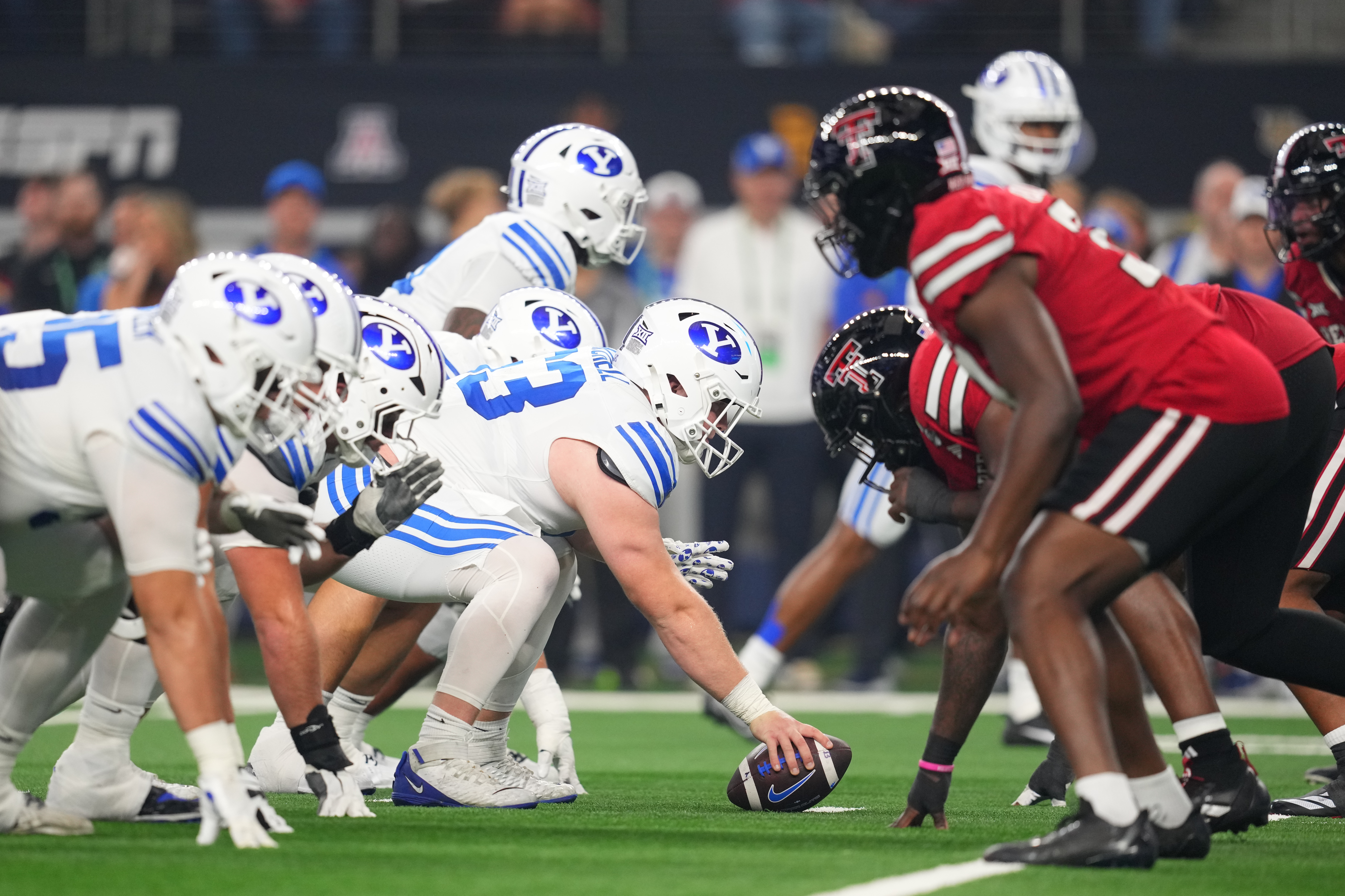 Former defensive lineman Bruce Mitchell has become an integral part of BYU’s offensive line