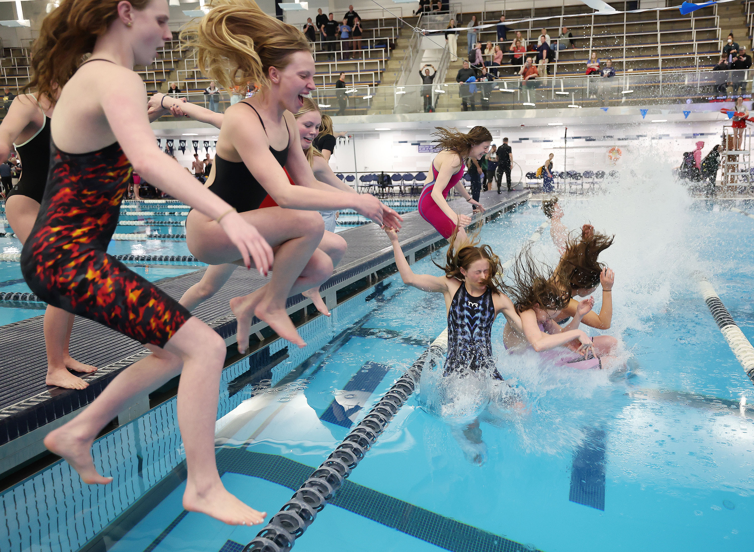 High school swimming: Olympus boys and girls sweep 5A state championships –  Deseret News