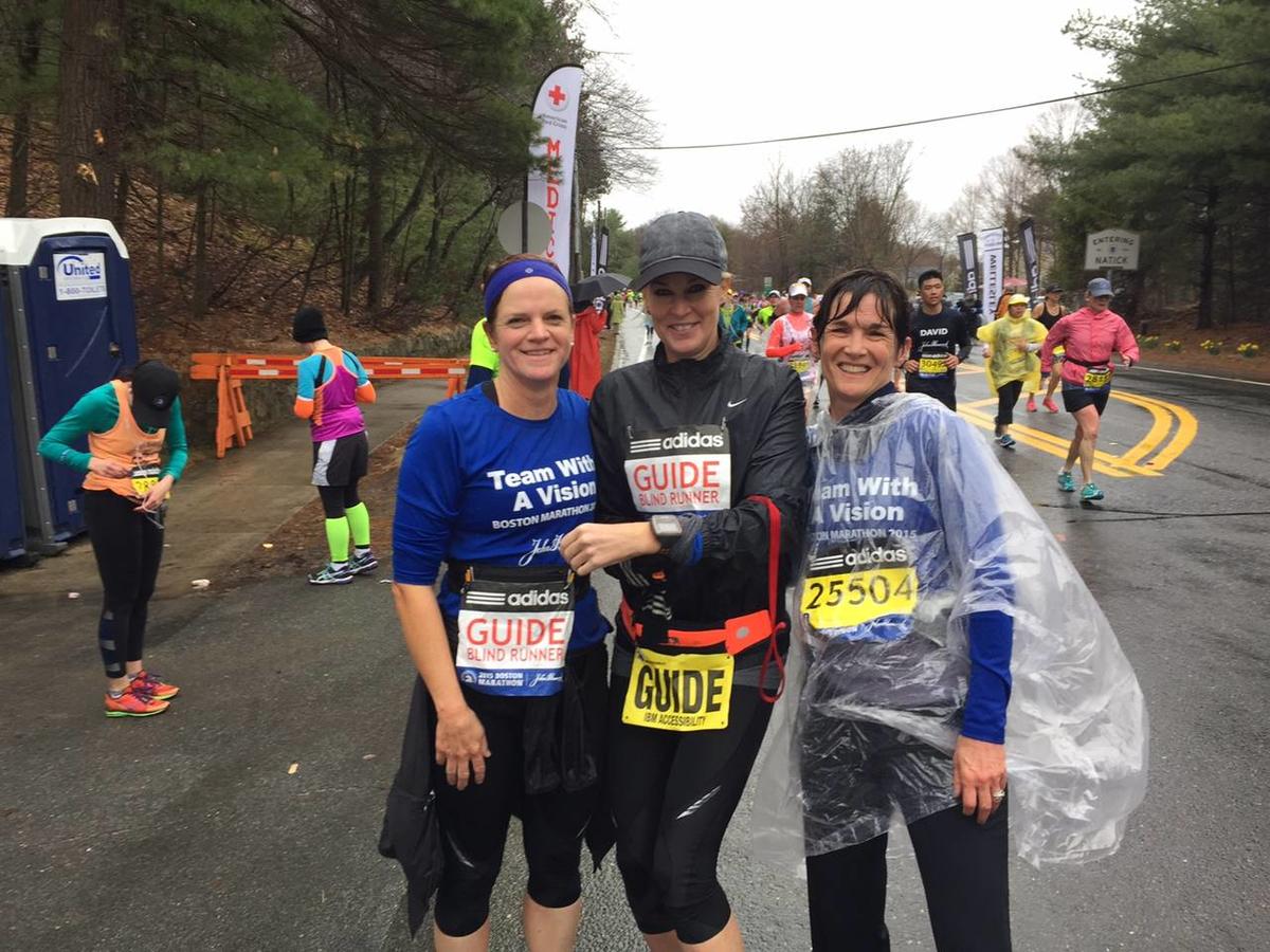 Woman who is blind runs Boston Marathon with help of guides – Church News