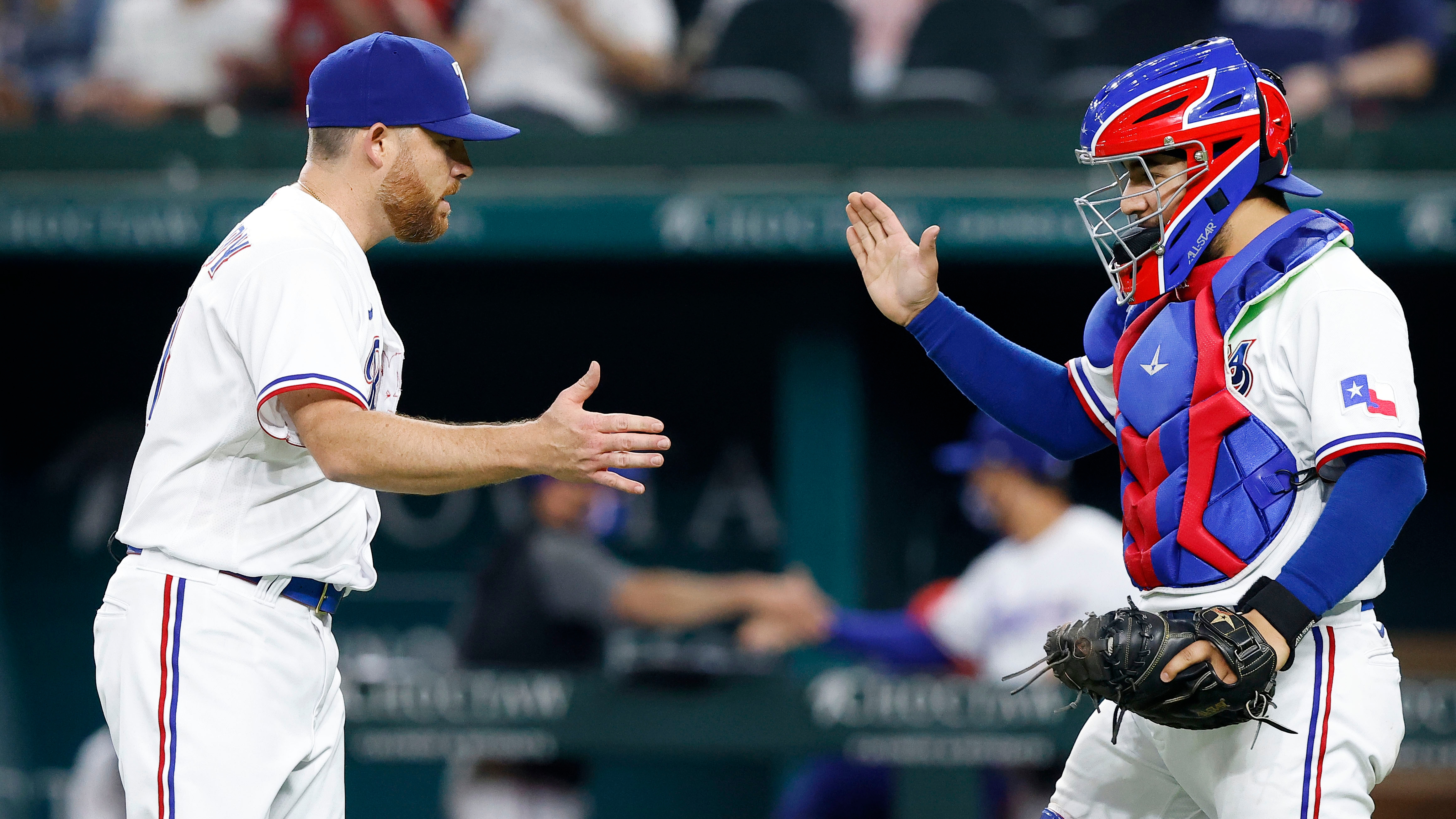 Rangers' young catcher Trevino trending up