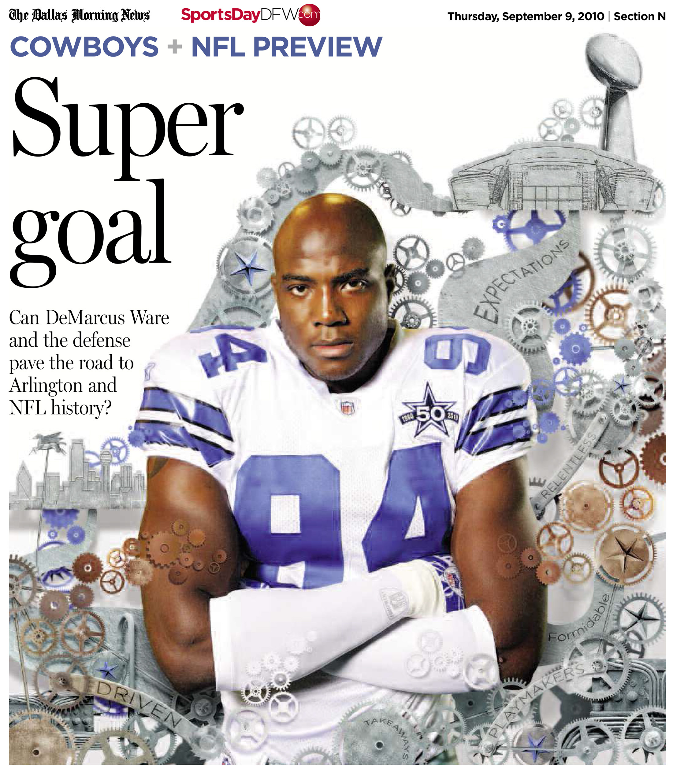 Dallas Cowboys 1994 Super Bowl Dallas Morning News 