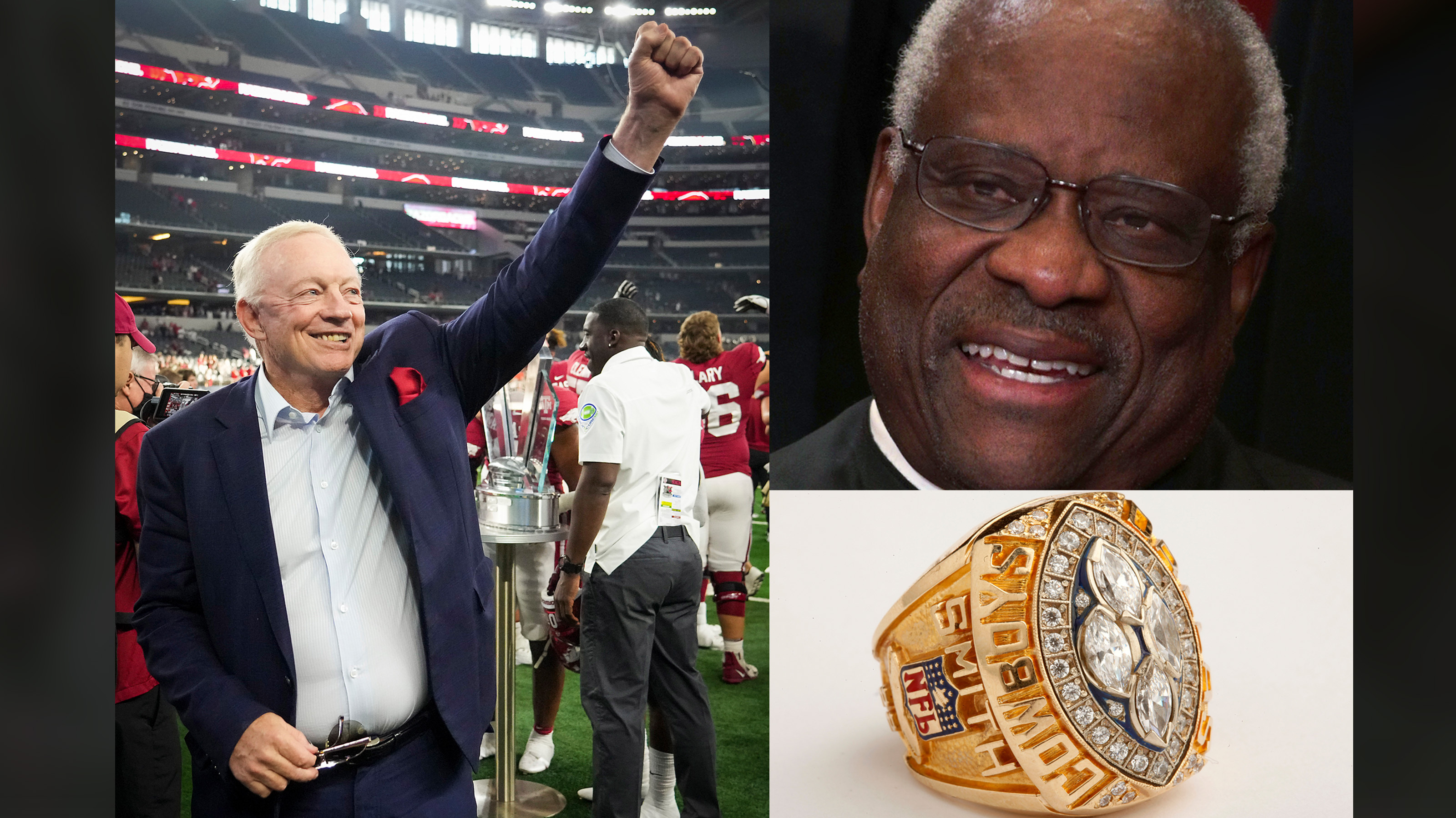 Dallas Cowboys Super Bowl ring Jerry Jones gave Clarence Thomas