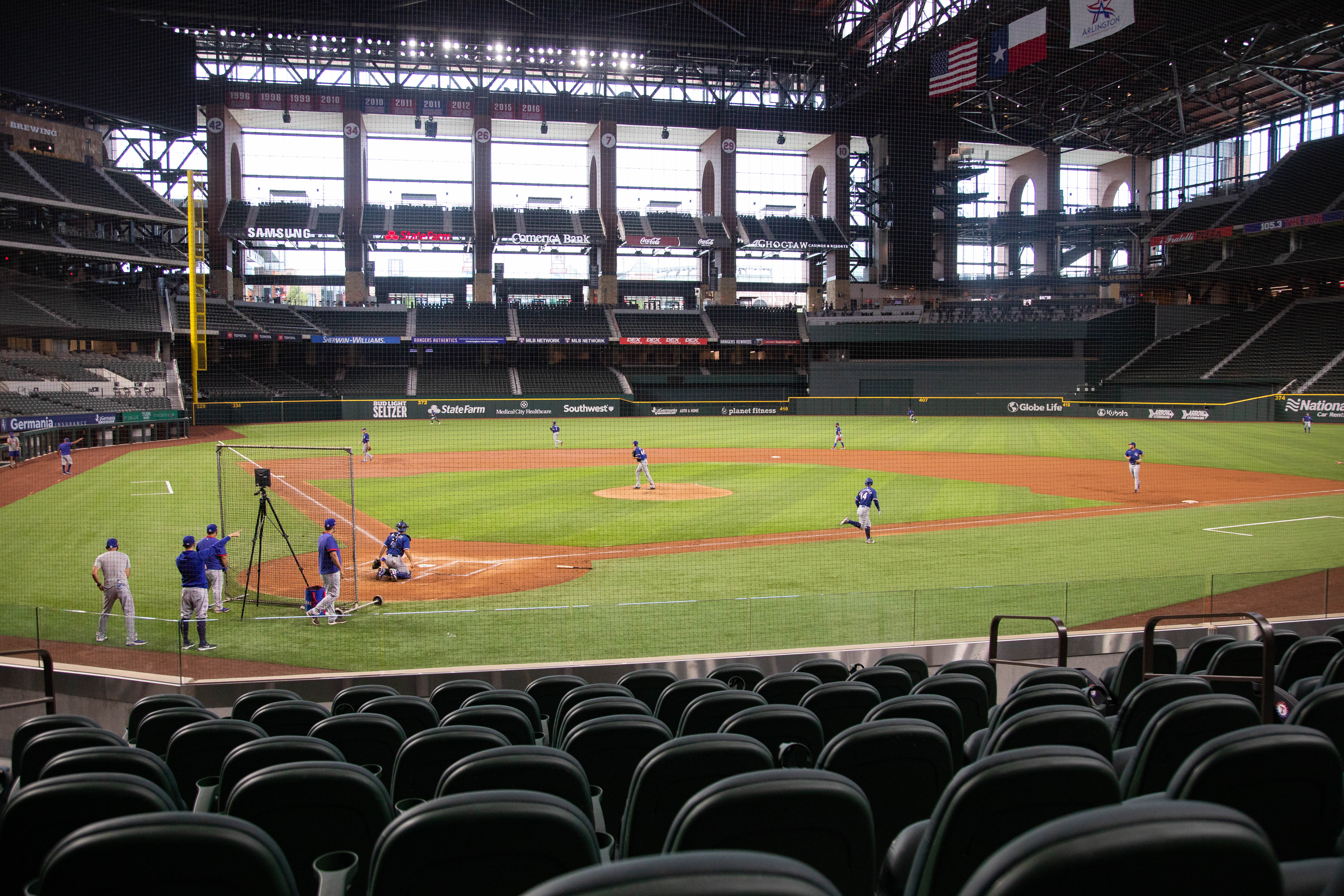 Texas Rangers prepare Globe Life Field for seven-game homestand