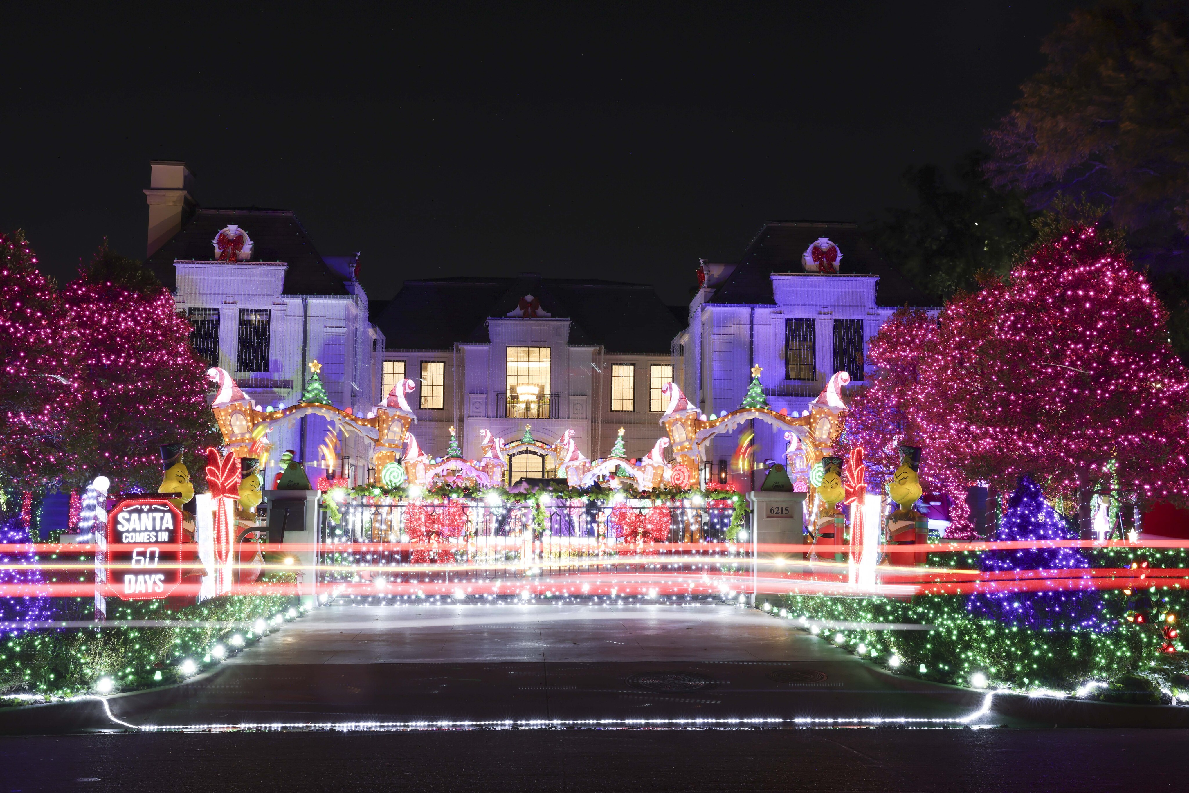As Christmas lights return to viral Preston Hollow mansion