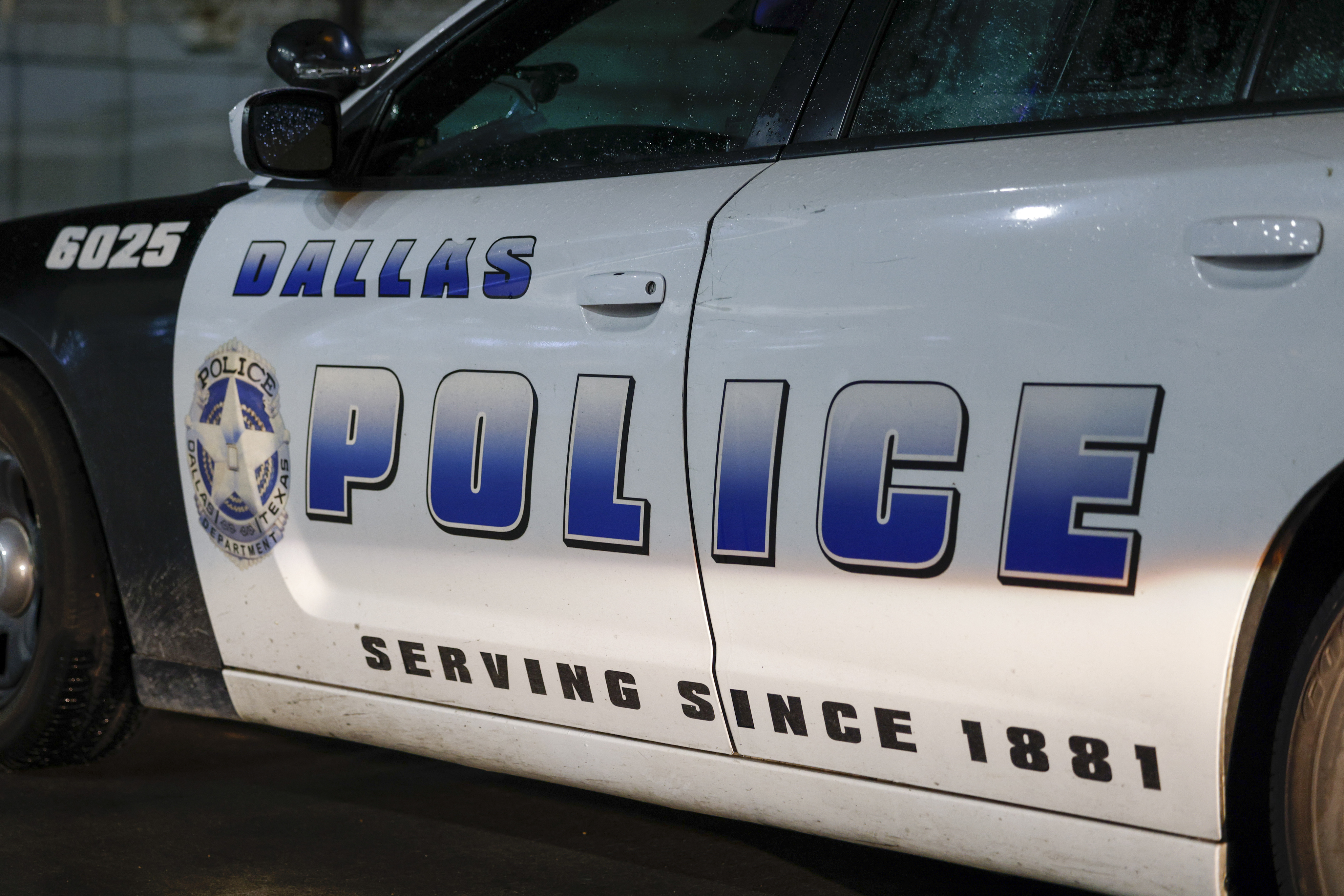 A Dallas police patrol car pictured in Dallas, Saturday, April 2, 2022.