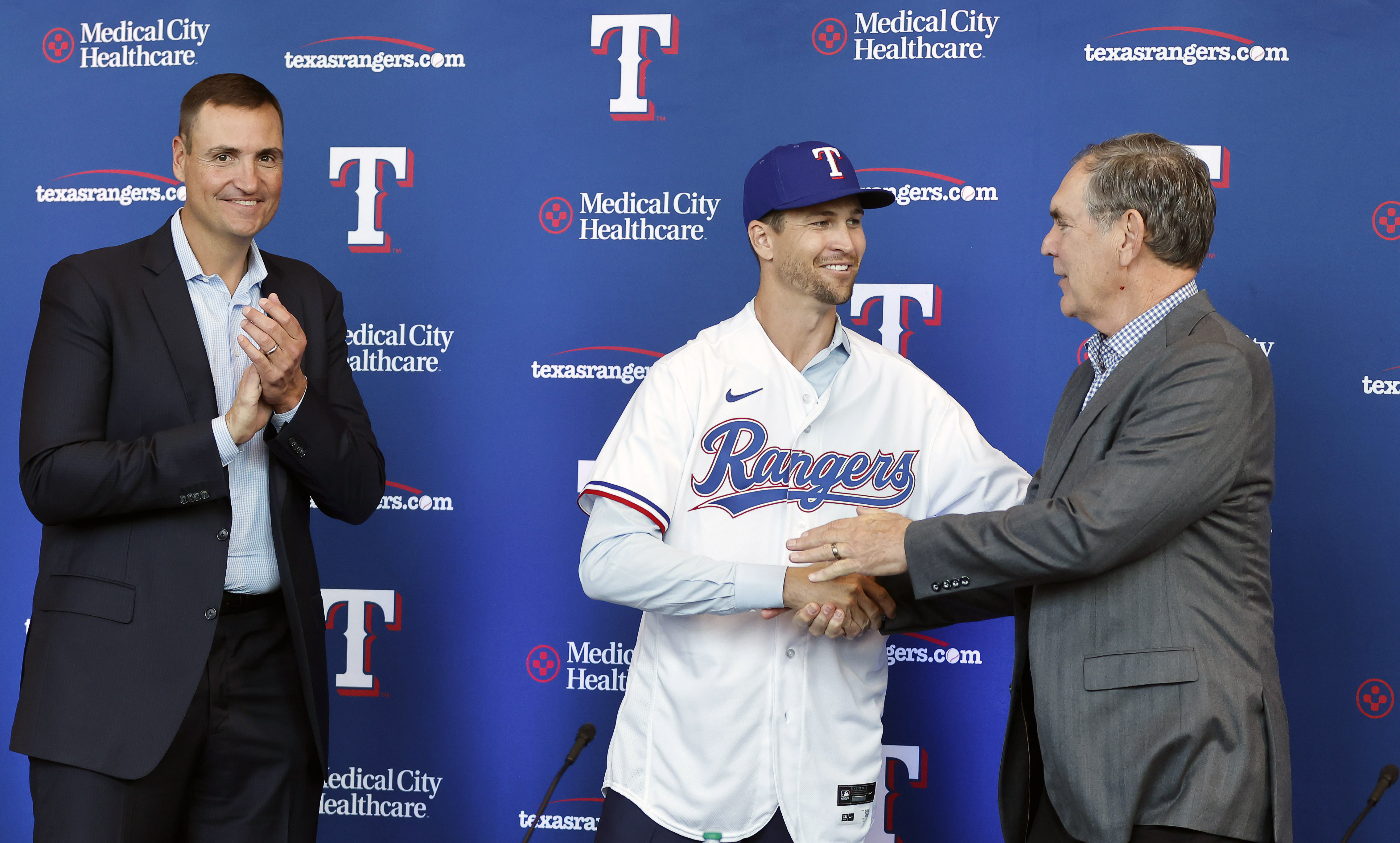 Photos: Texas Rangers Introduce New Starting Pitcher Jacob DeGrom