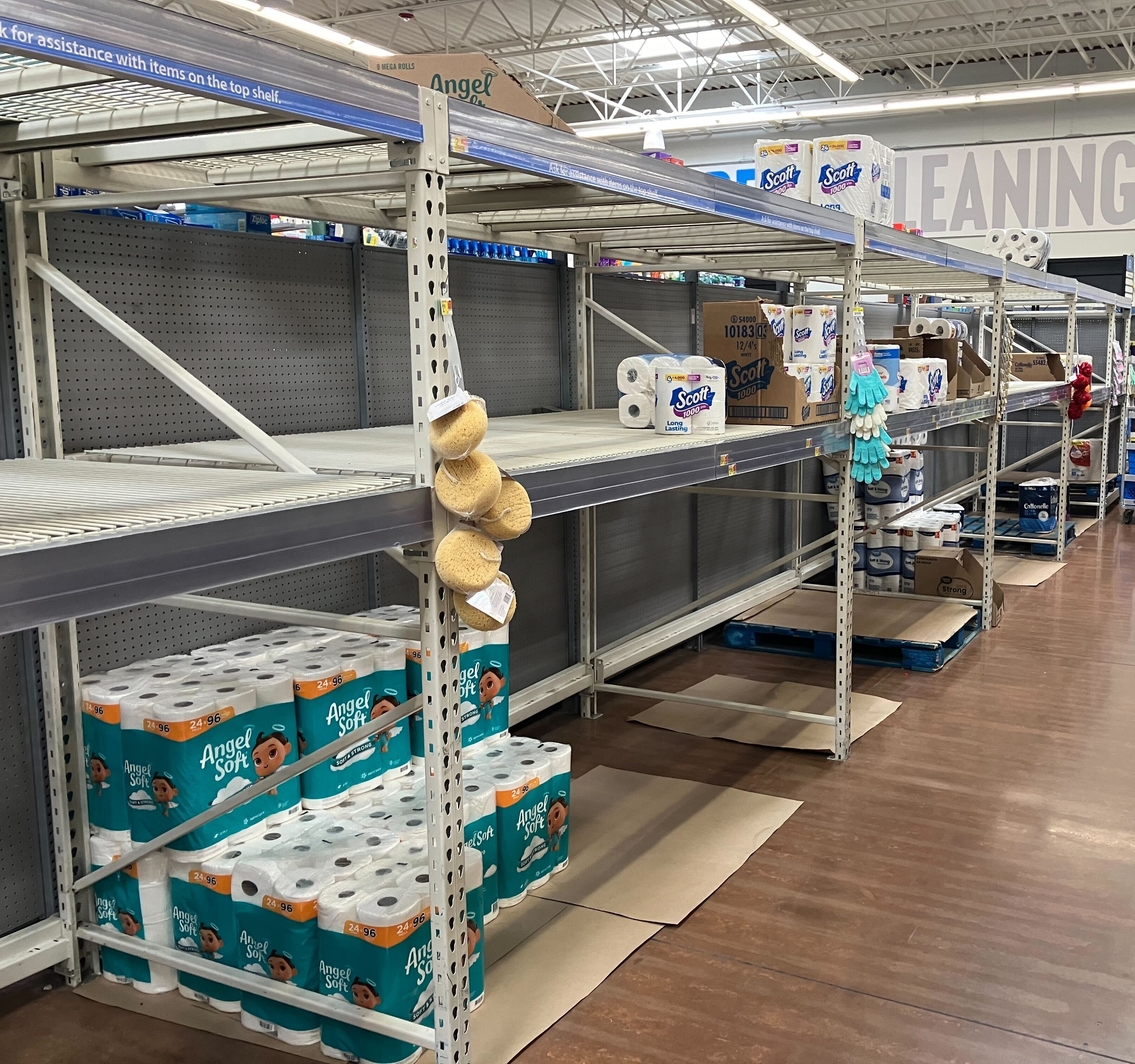 The toilet paper problem again? Some store shelves empty amid 