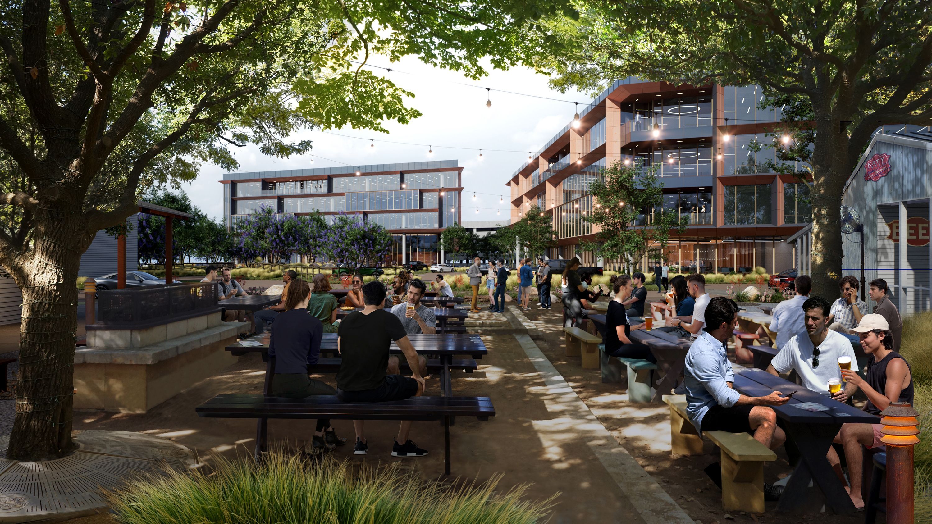 Allen s Katy Trail Ice House project includes two office buildings