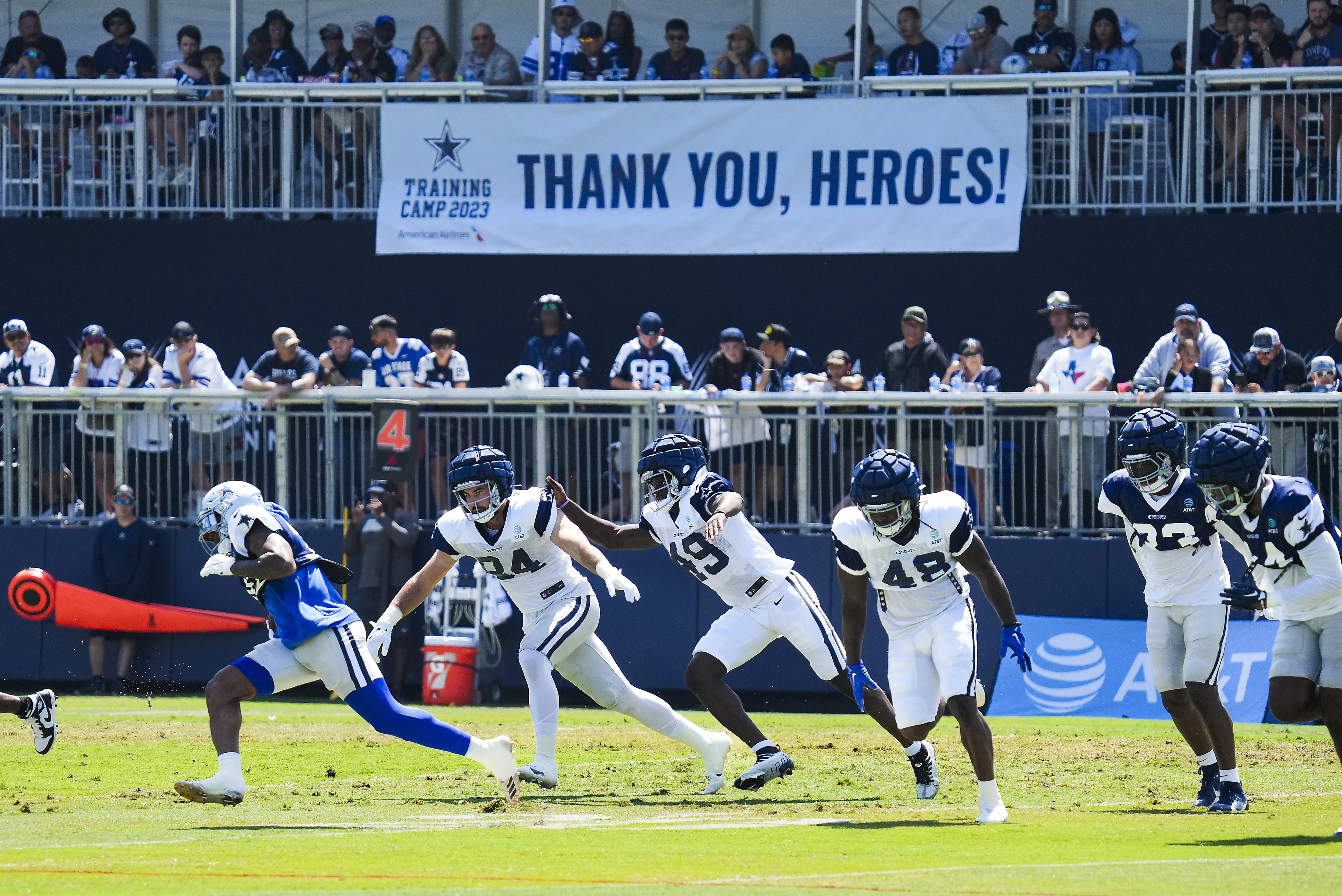 LIVE: White & Blue Practice  Dallas Cowboys 2023 