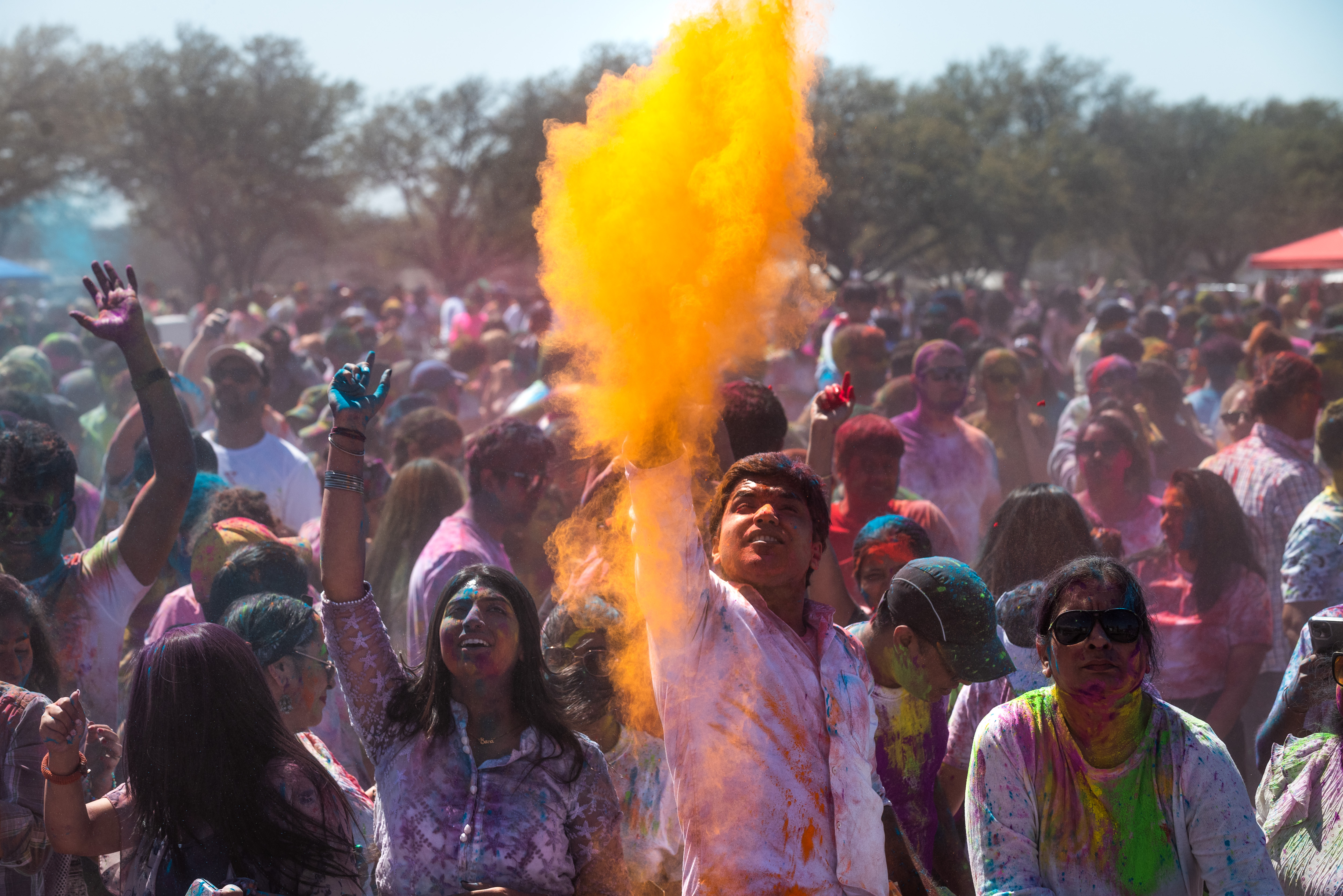 Amazing color at the Hindu festival of Holi