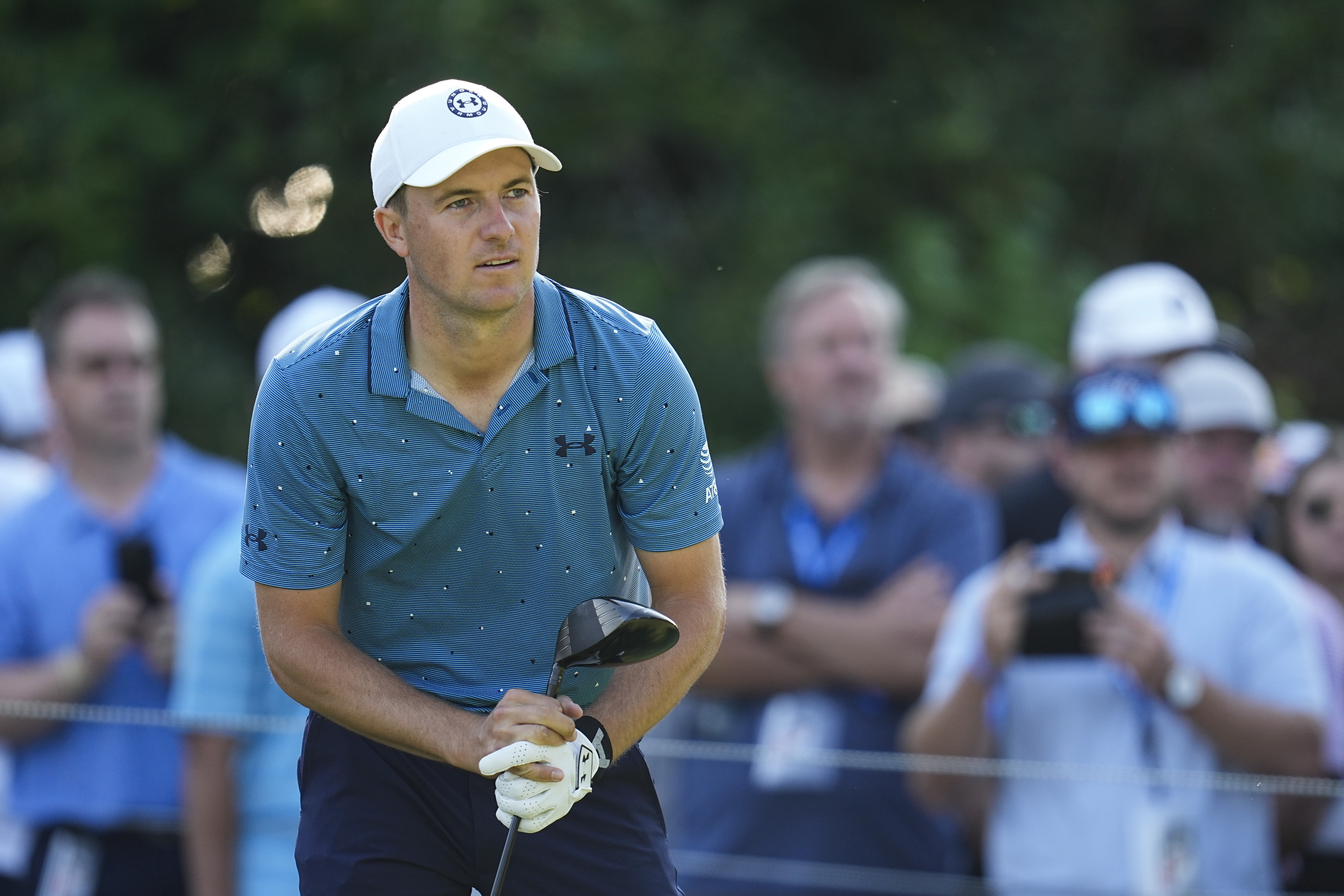 Watch Jordan Spieth regroups after losing train of thought at Memorial Tournament