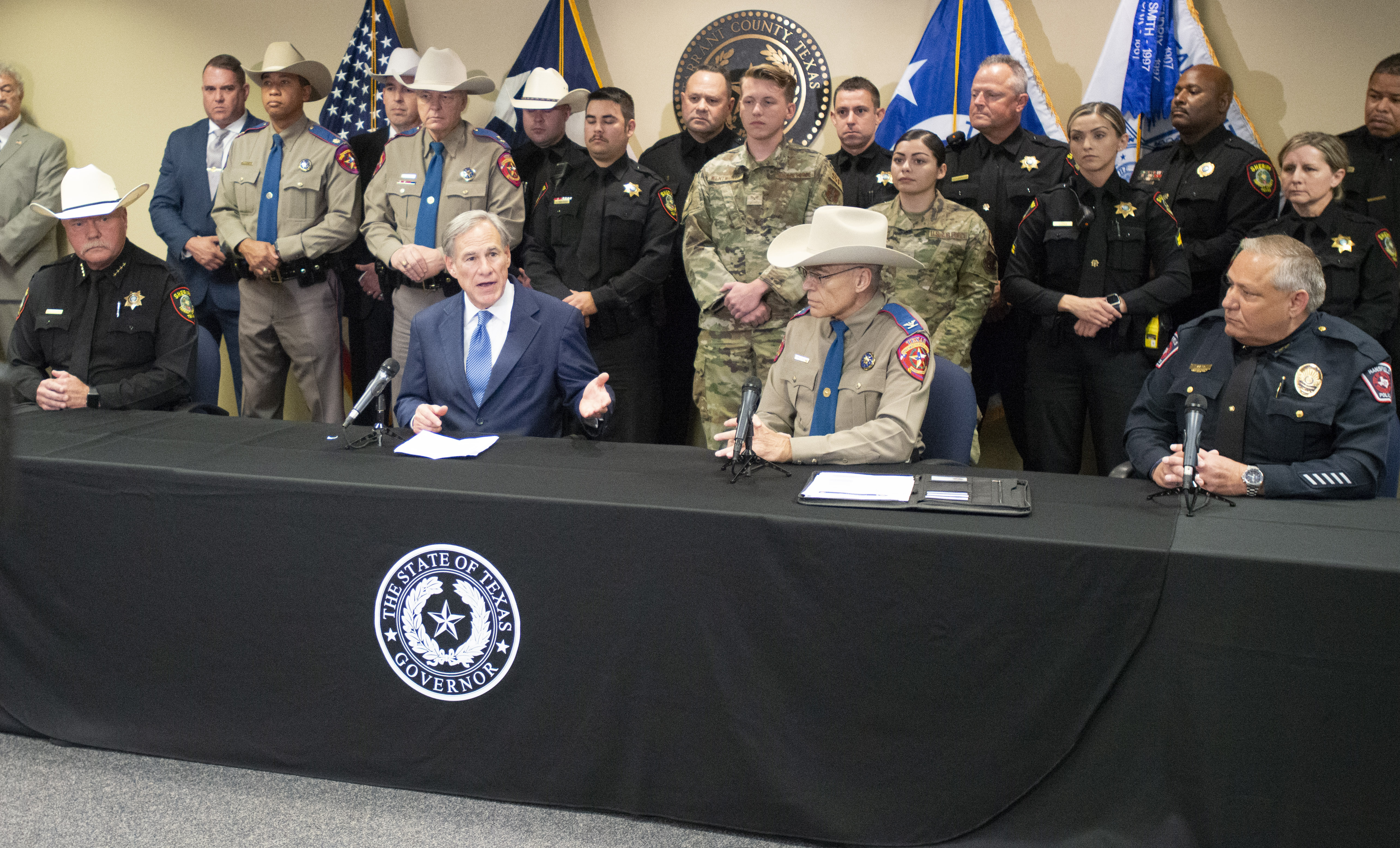 Greg Abbott - Thanks to these Texas Rangers and Dept. of Public