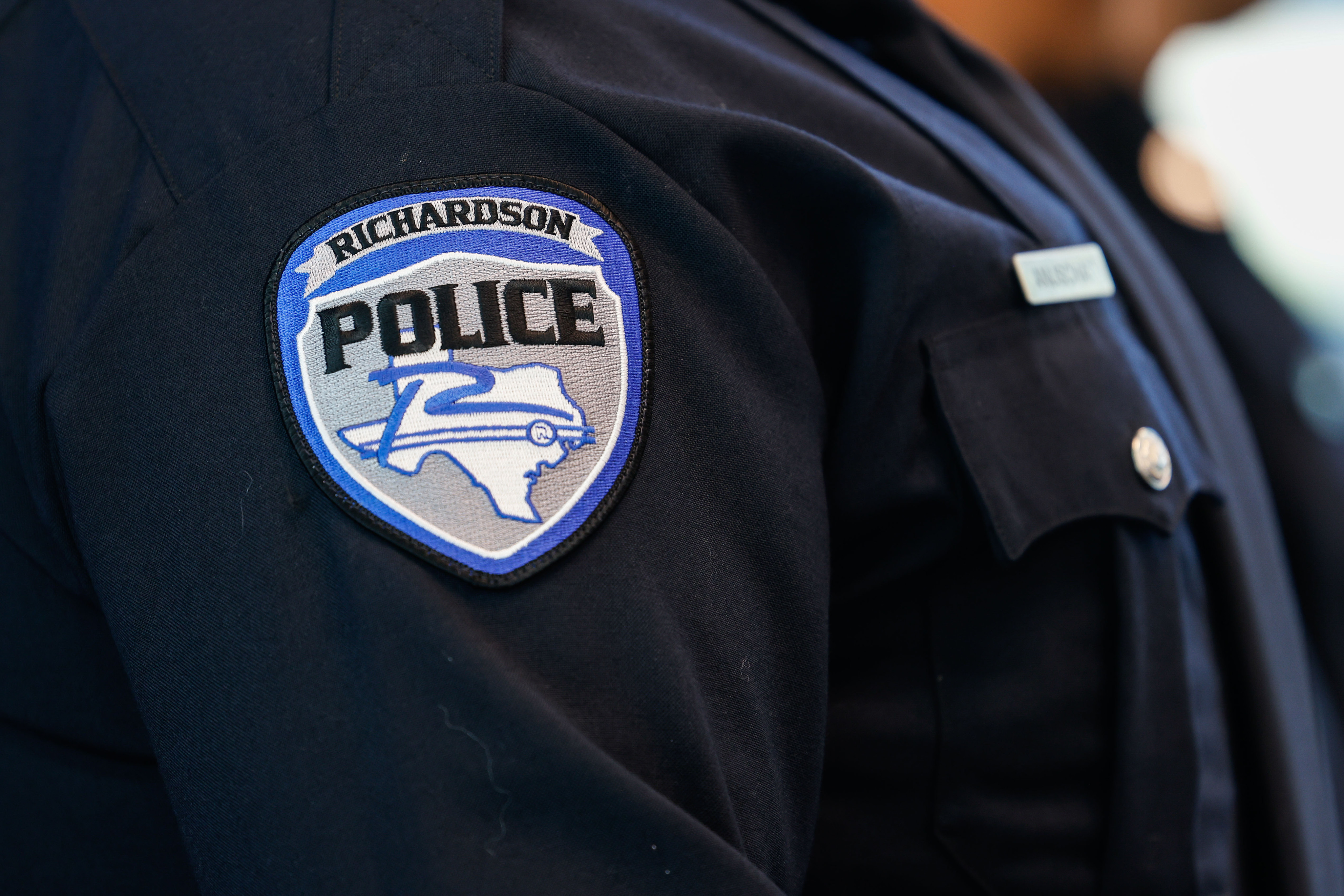 Richardson Police Department swearing in ceremony for new officers in Richardson on Friday,...