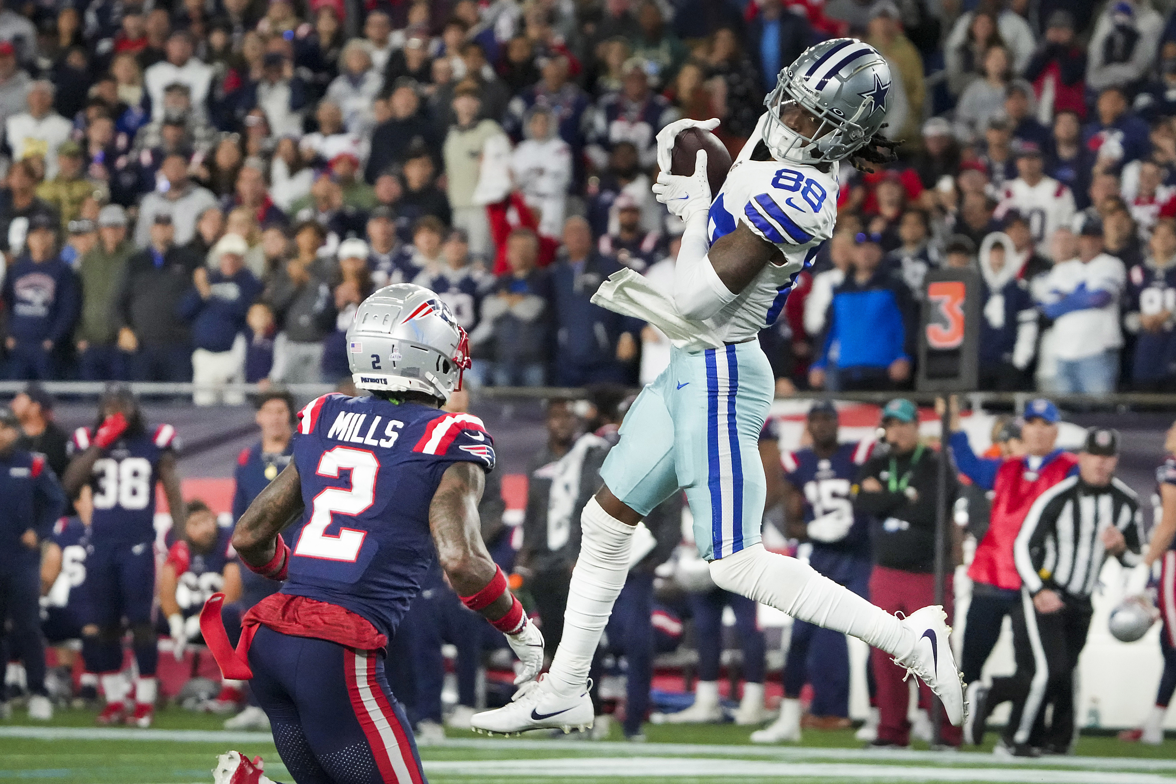 Dallas Cowboys wide receiver CeeDee Lamb (88) walks off the field following  an NFL football gam …