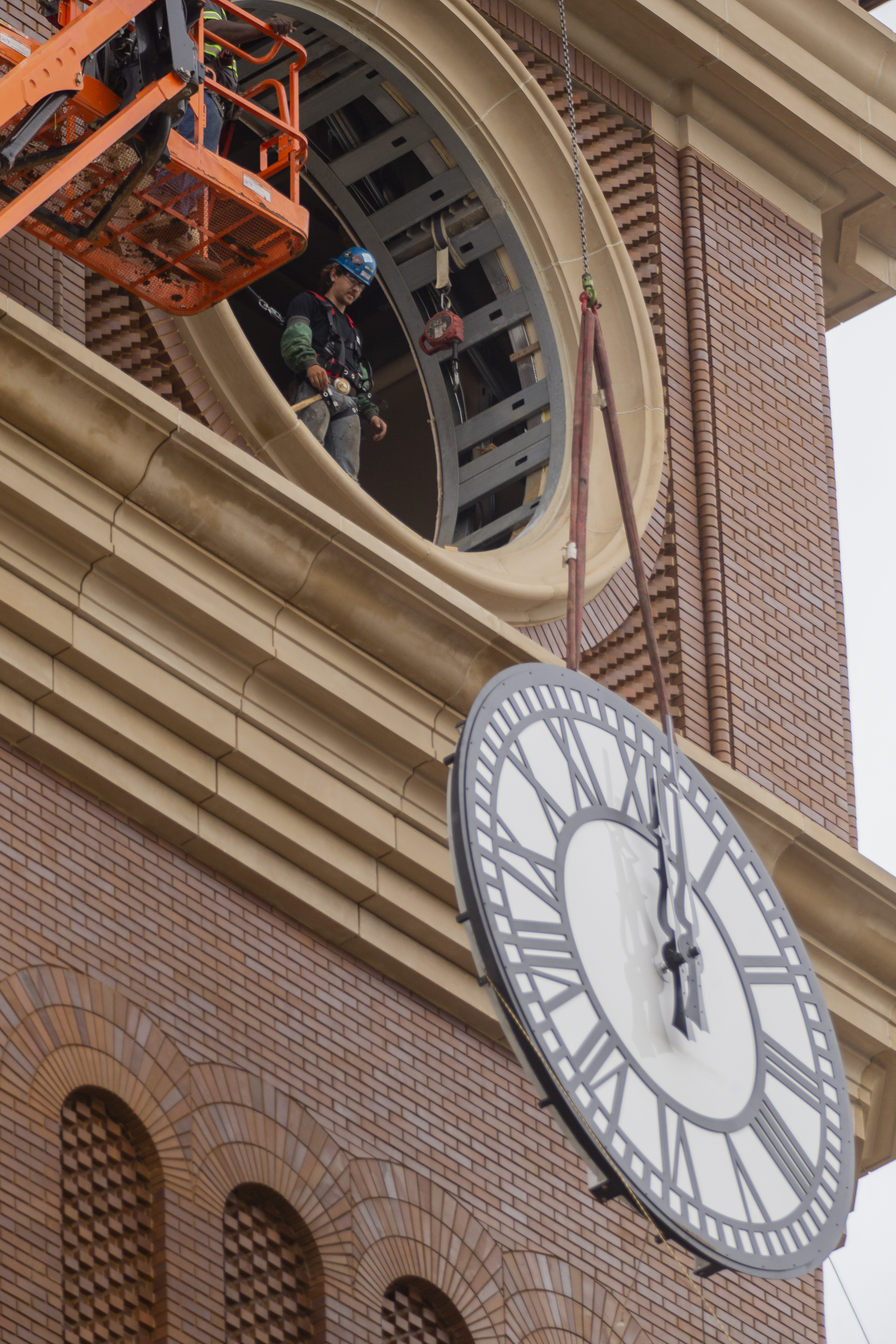 bell tower outdoor living company richland mi on Take A Look At The 12 Foot Glass Clocks Installed At The New Grapevine Main Development
