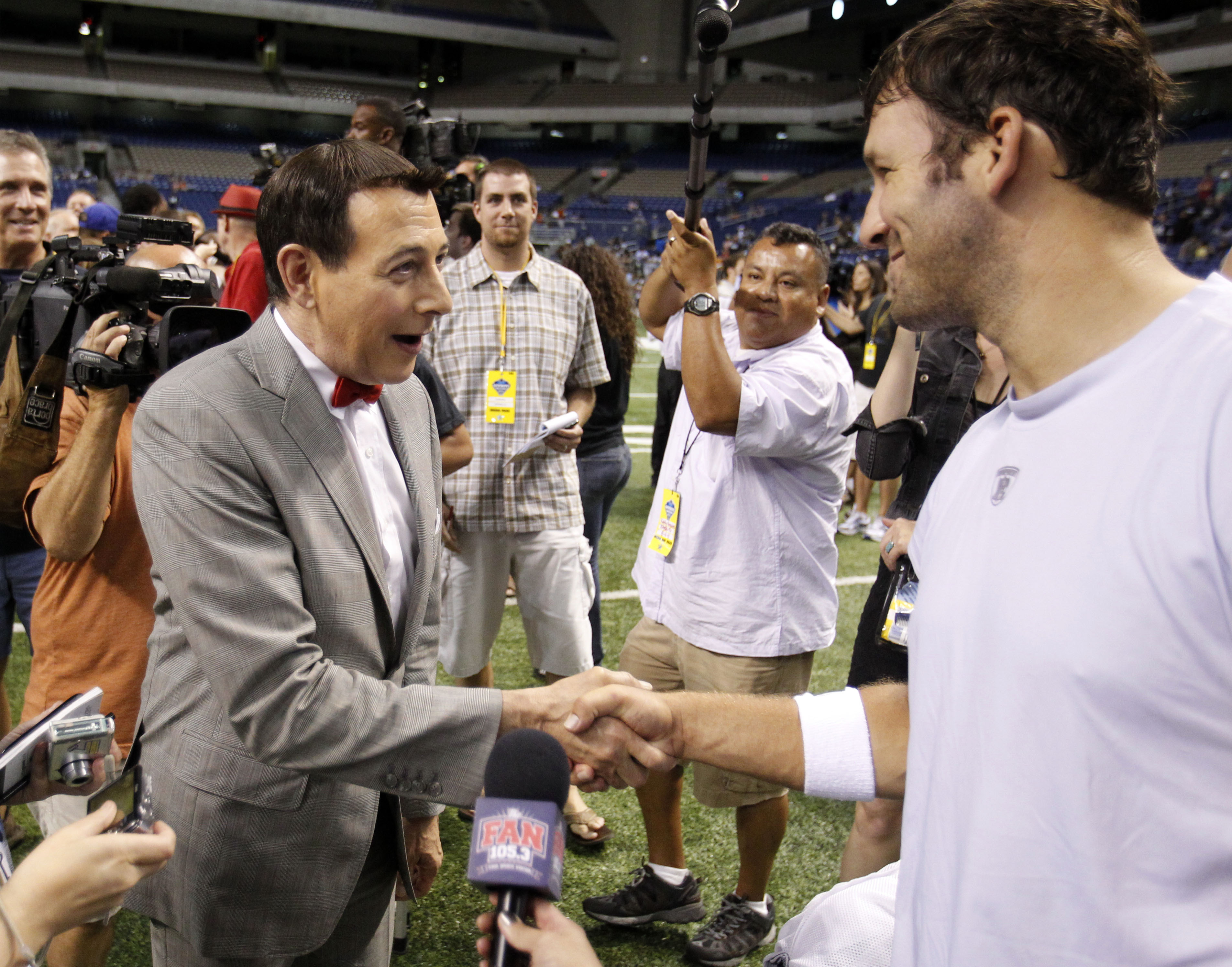 Look back at the time Paul Reubens, aka Pee-wee Herman, visited Cowboys  training camp