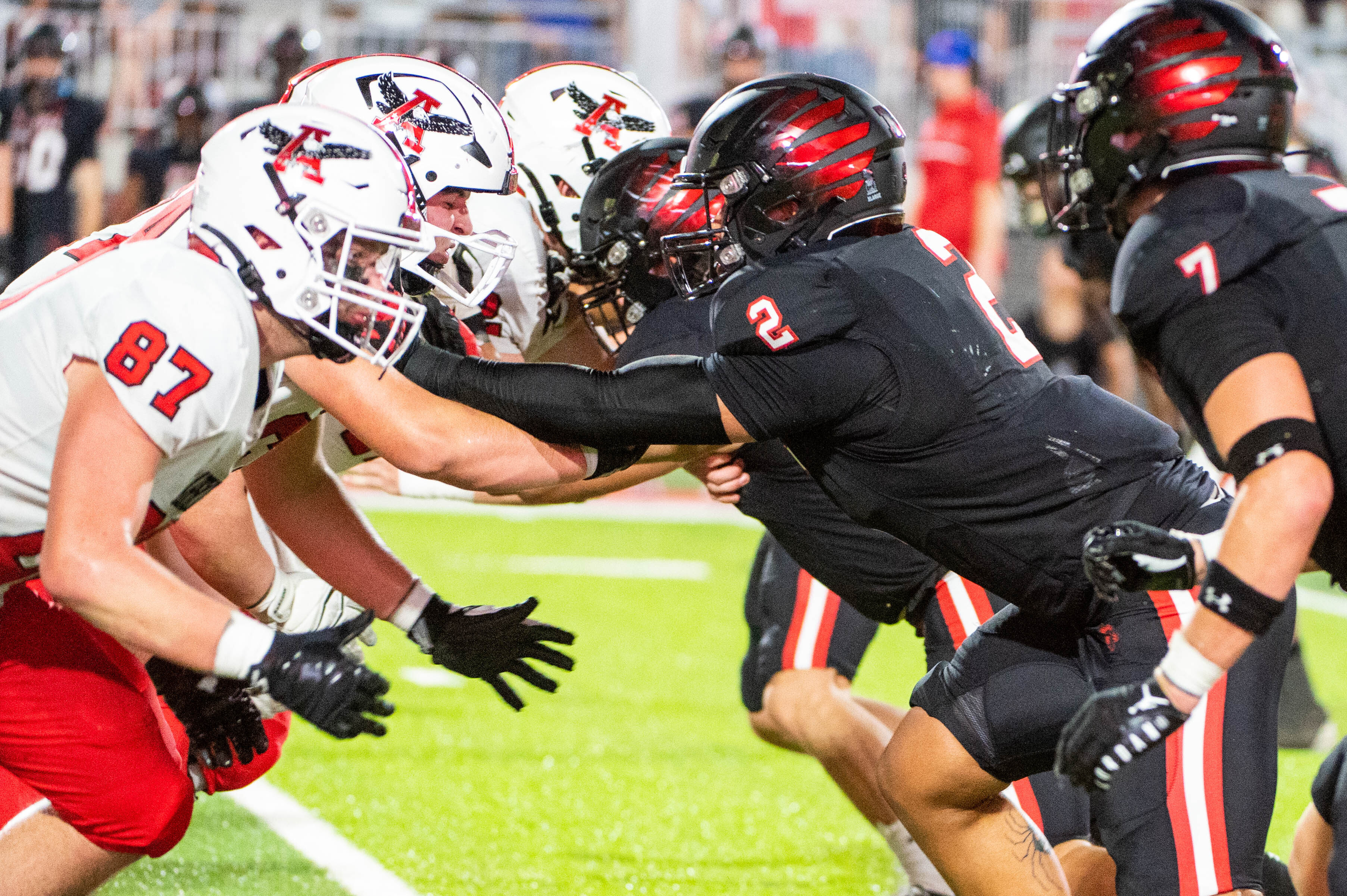 Photos: Raiders hype up local high school football teams for