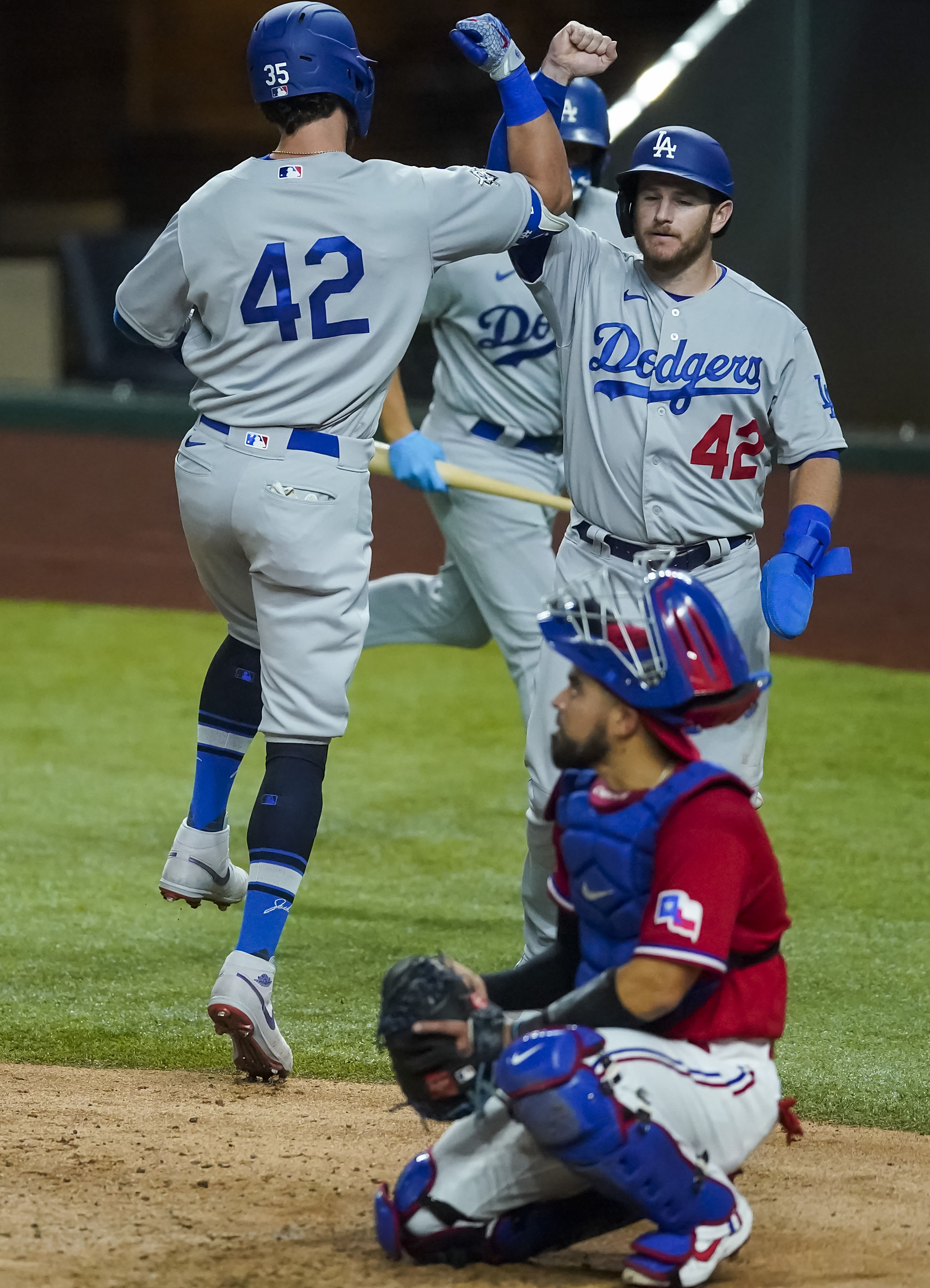 Photos: 1B Ronald Guzman is safe, DoppelRangers catch a home run ball ...