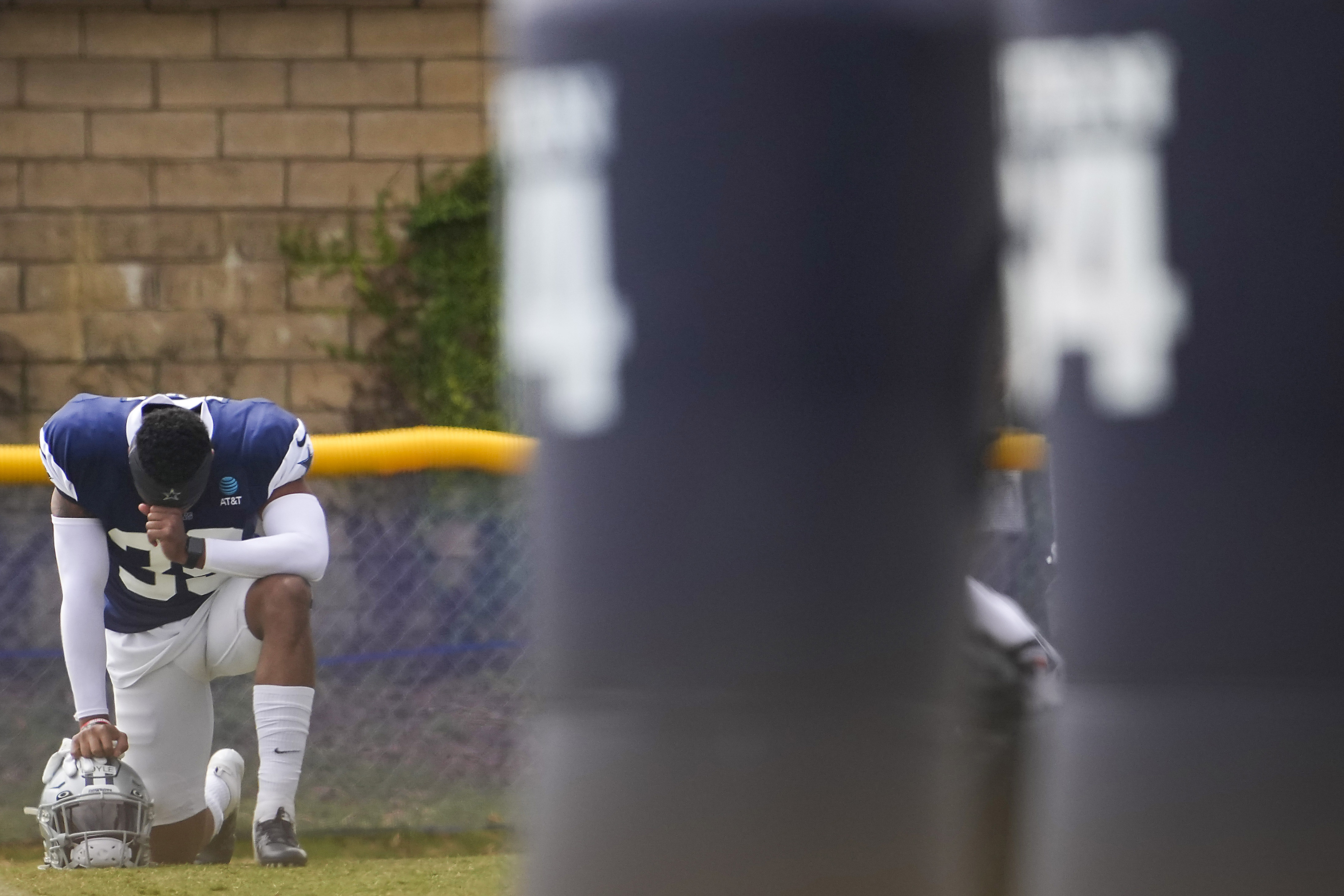 Dallas Cowboys safety Tyler Coyle runs with the ball during the News  Photo - Getty Images