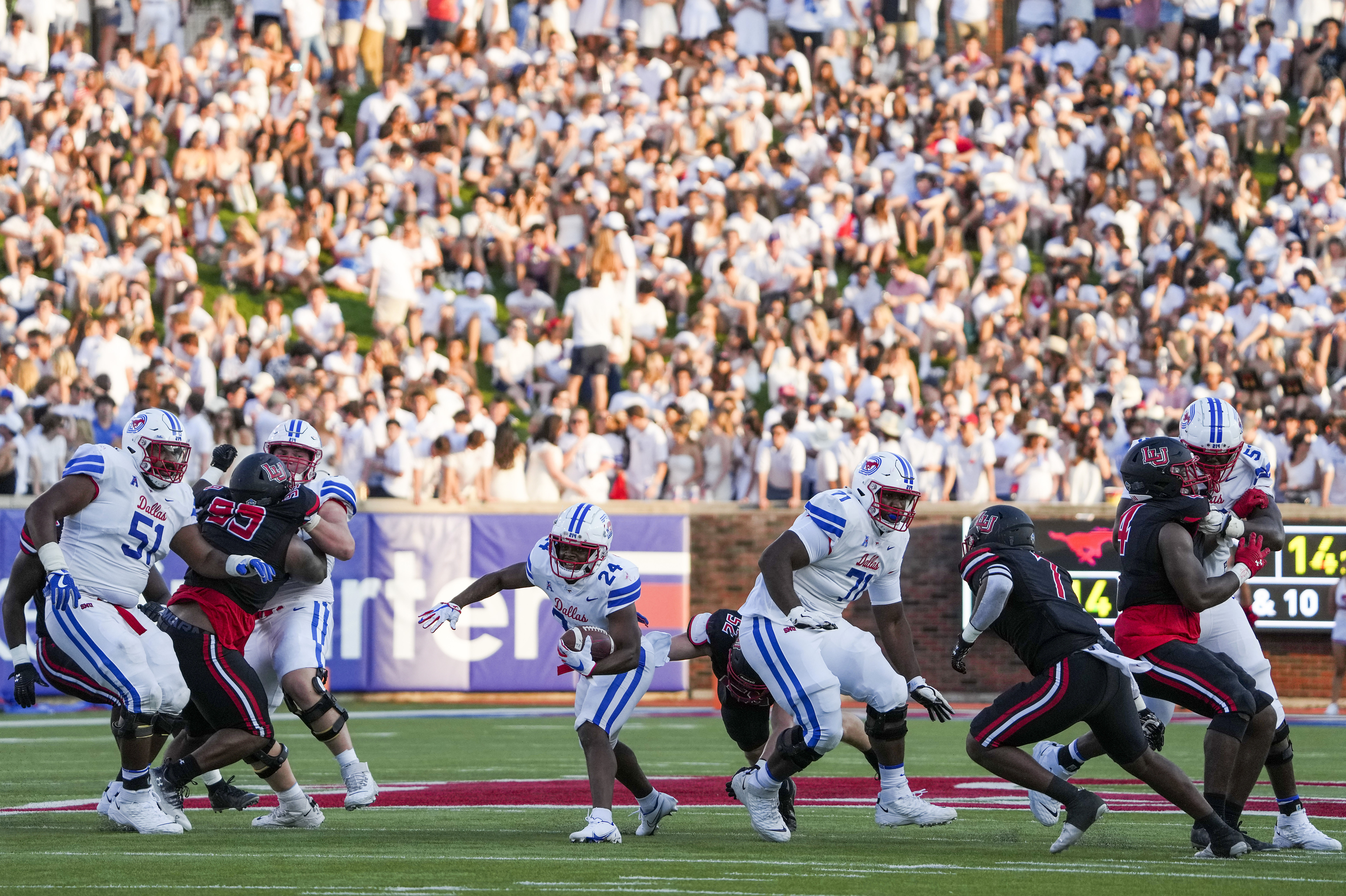 What time, TV channel is TCU vs SMU football on today? Free live