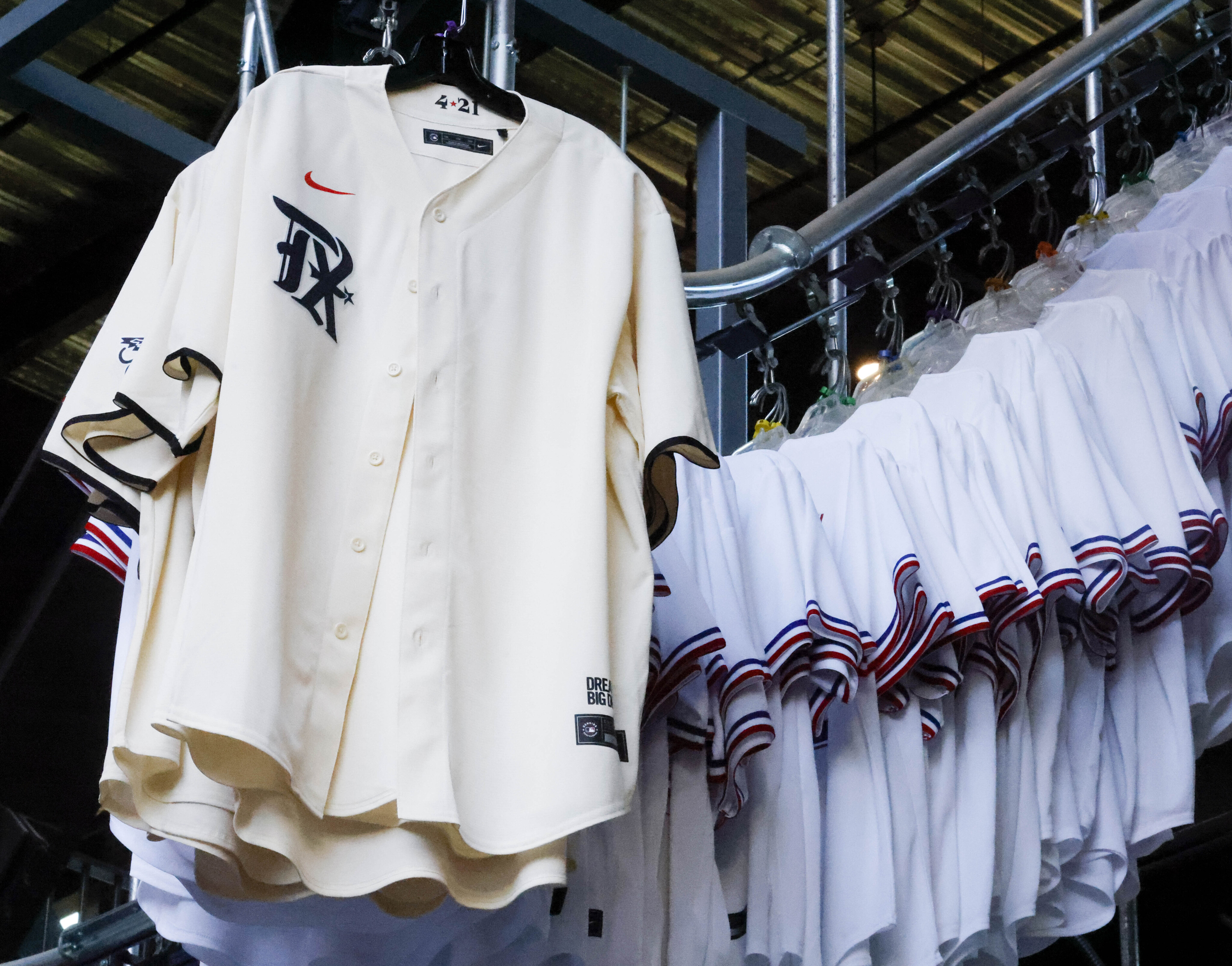 Photos: Rangers City Connect jerseys debut at Globe Life Field