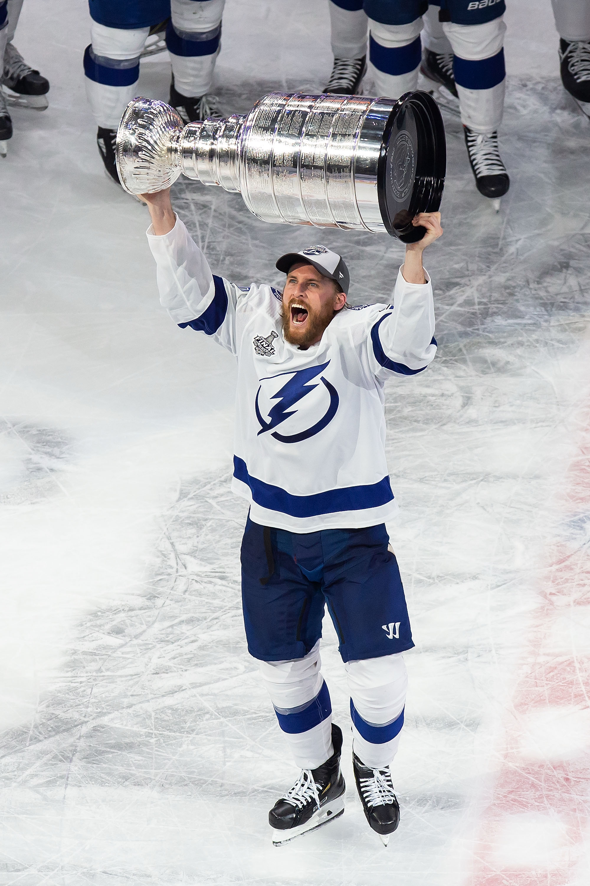 Blake Coleman Tampa Bay Lightning Unsigned 2021 Stanley Cup Champions Raising Photograph