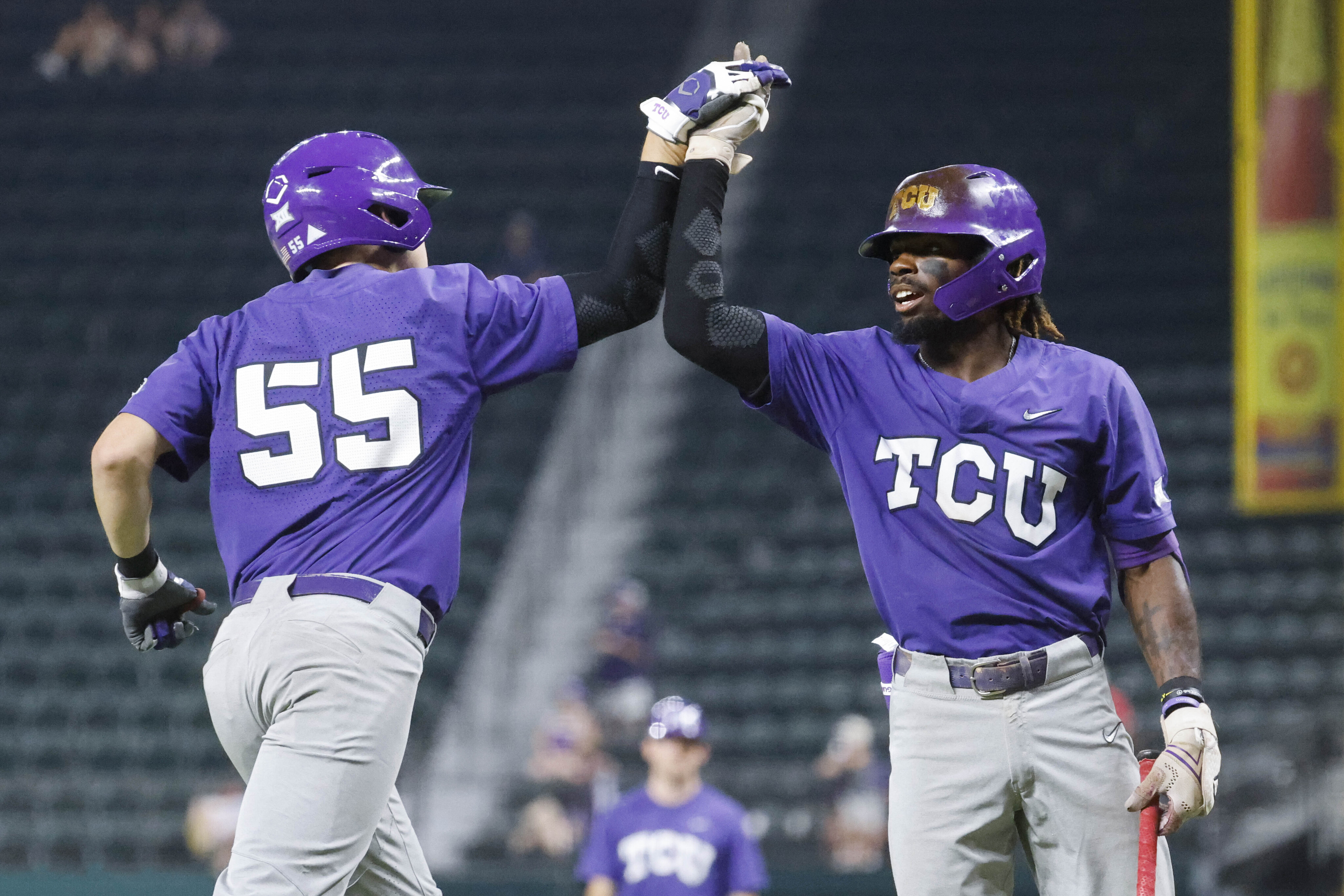 Watch TCUs Tre Richardson hits two grand slams to build early advantage over Arkansas
