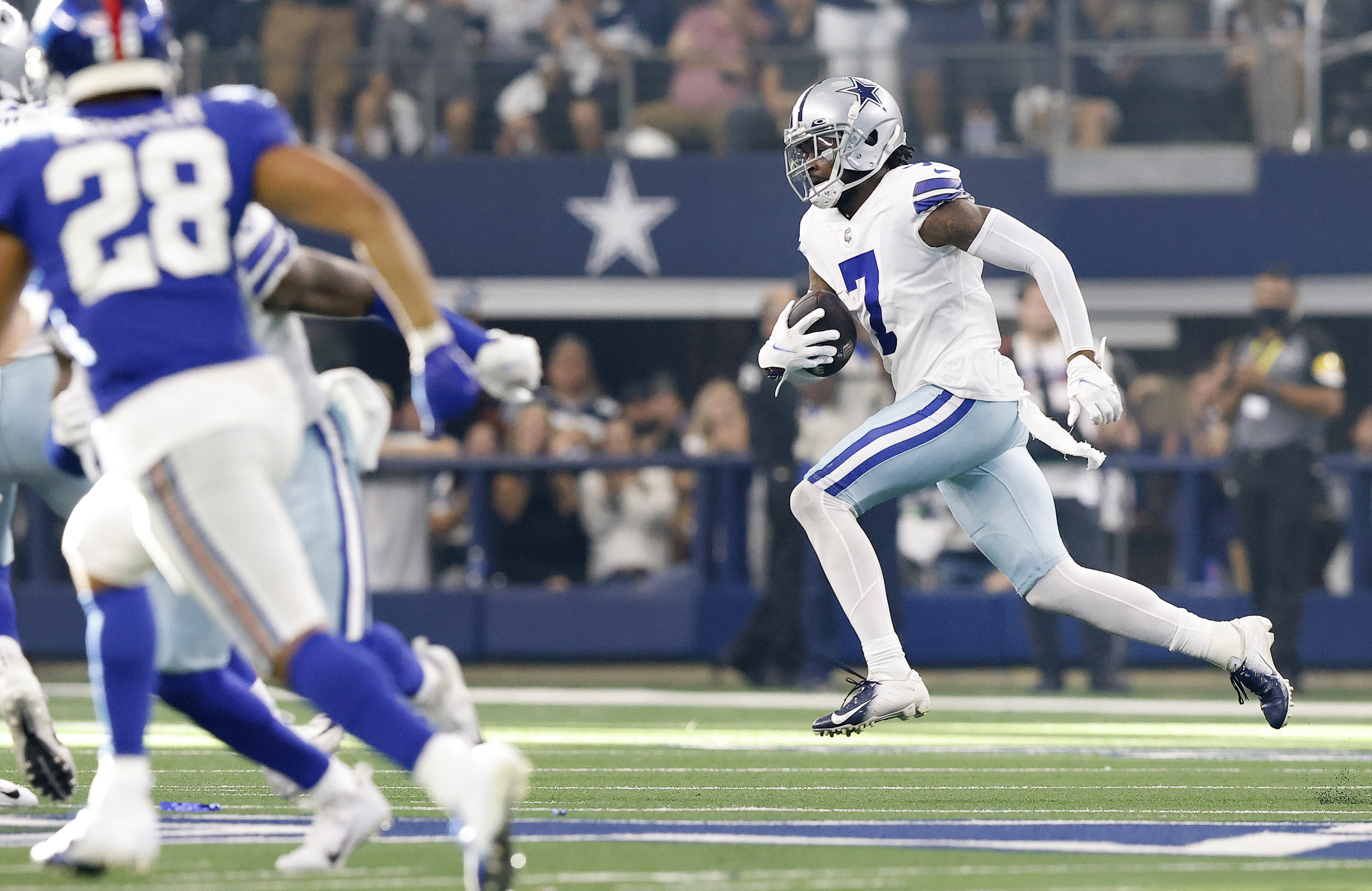 Cowboys' Trevon Diggs 'playing better today than he was a year ago today'  despite fewer interceptions 