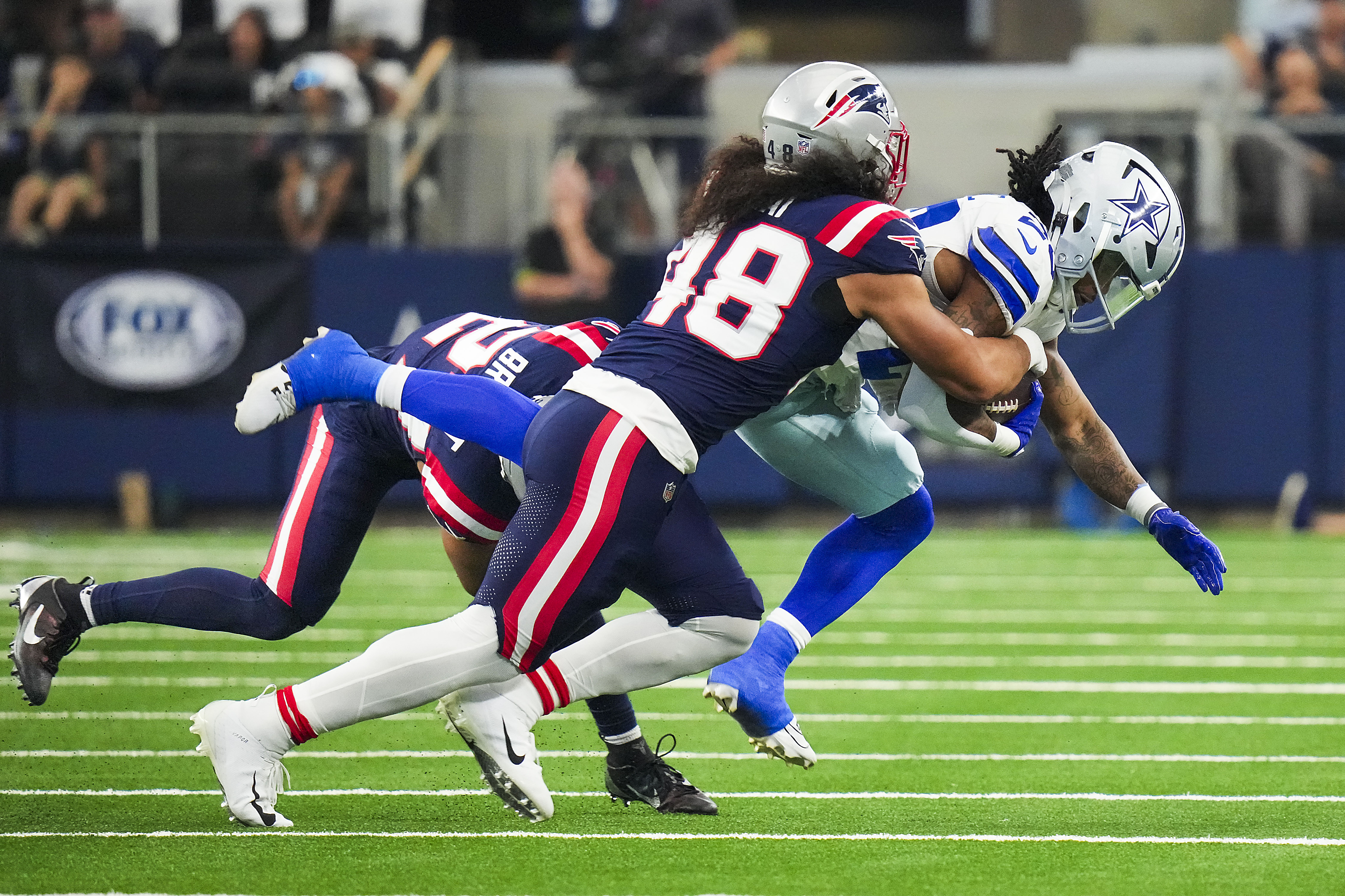 Cowboys RB Rico Dowdle exits game vs. Patriots early, ruled out with hip  injury