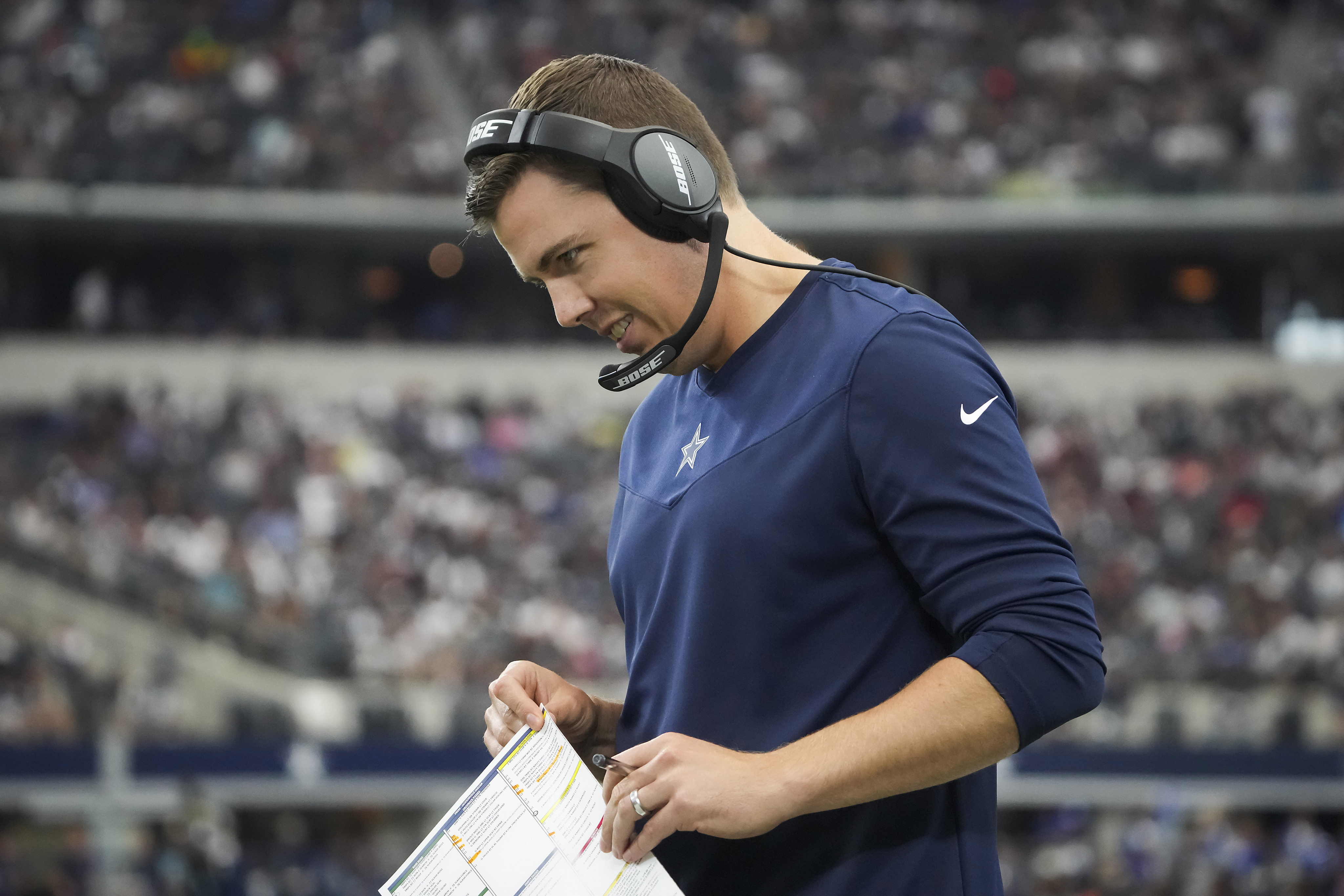 Cowboys OC Kellen Moore Interviews For Boise State HC Job