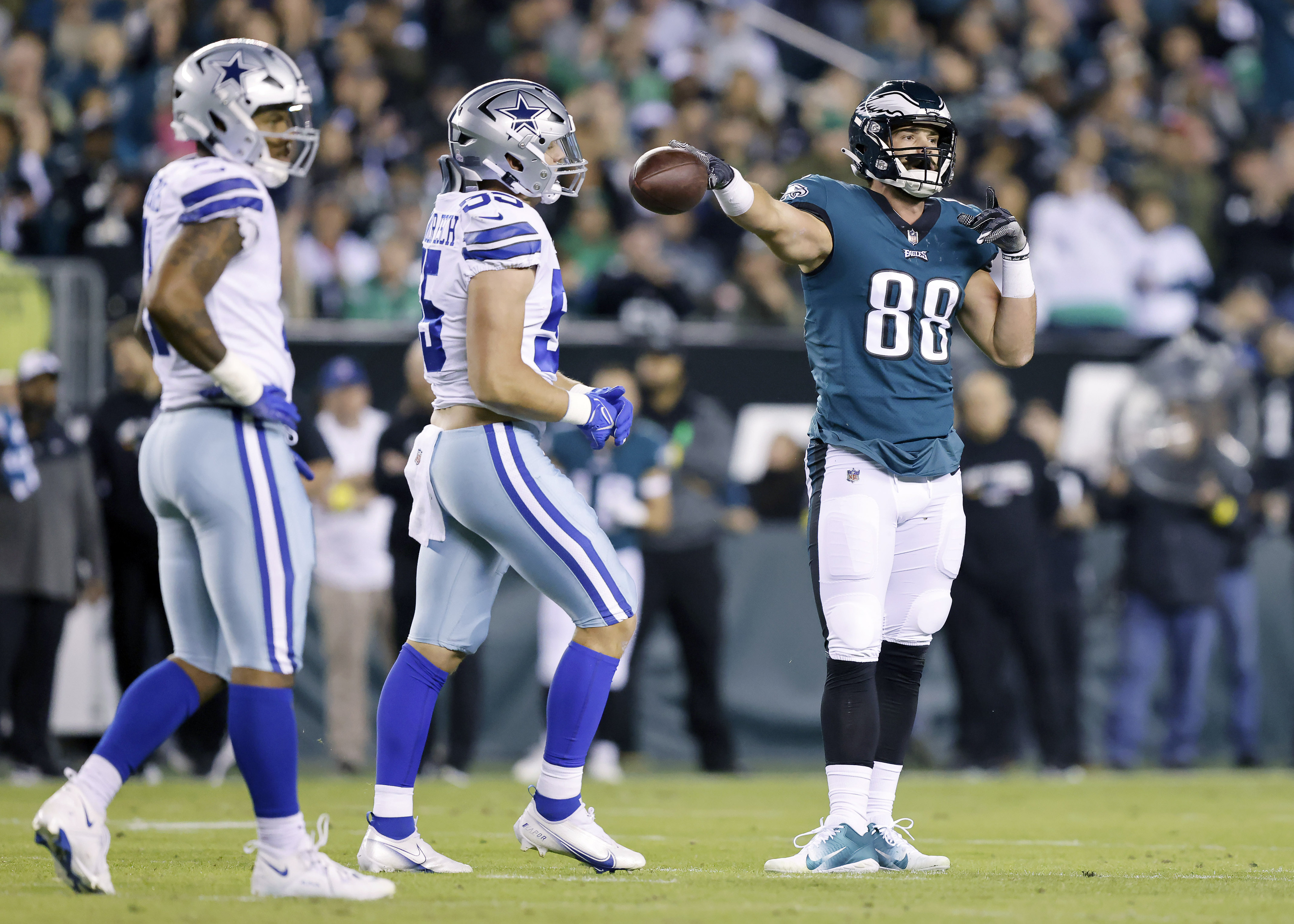 Grant Calcaterra of the Philadelphia Eagles celebrates against the