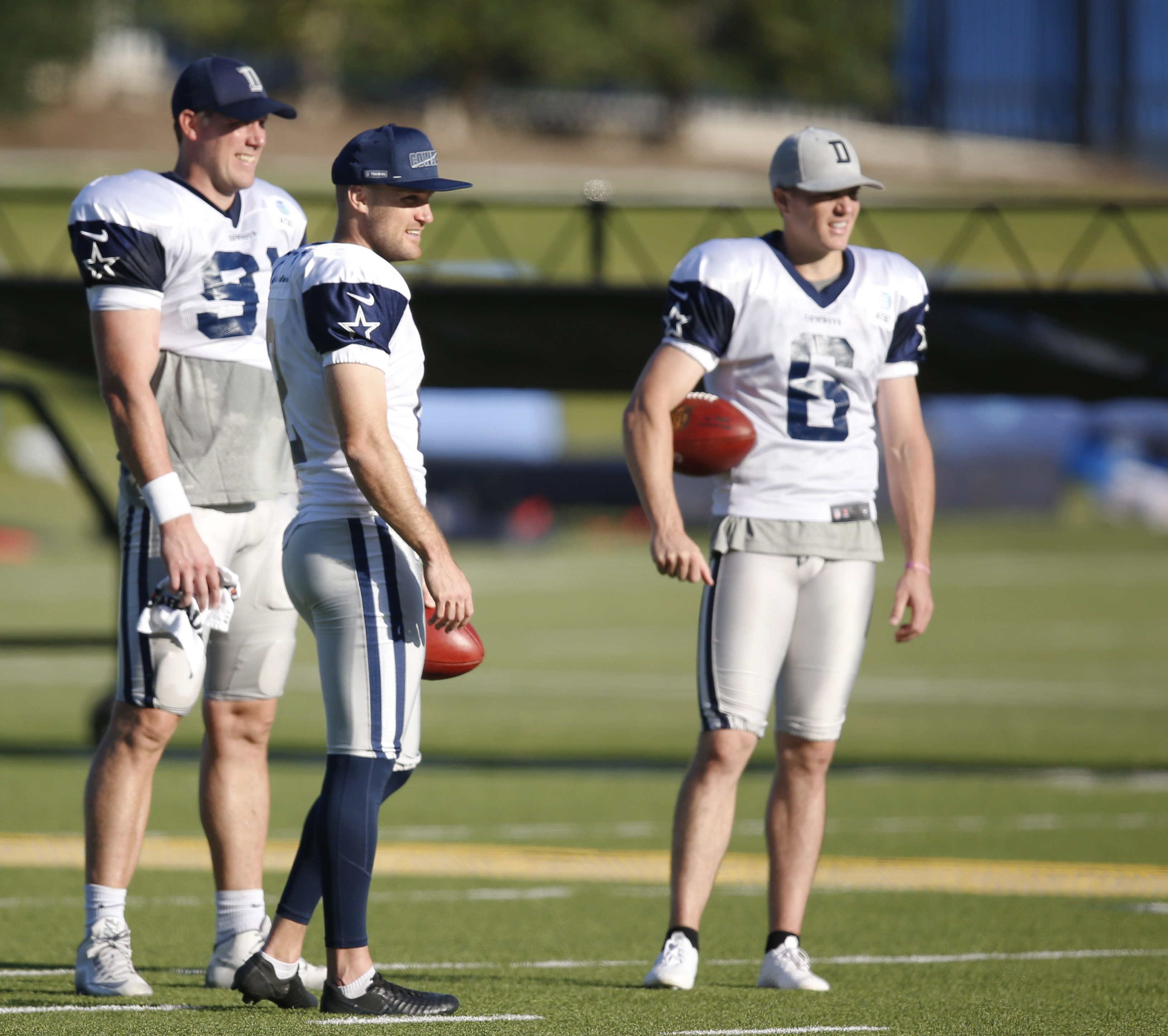 Dallas Cowboys long snapper L.P. LaDouceur during training camp