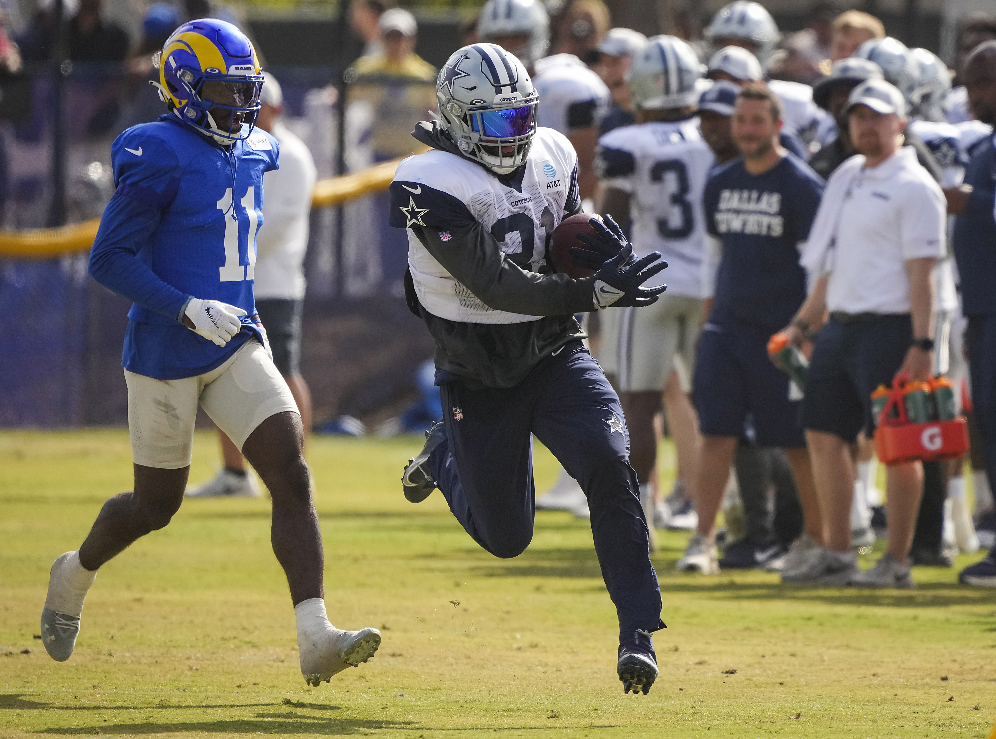 Day in Camp: Cowboys and Rams get rowdy, CeeDee Lamb continues to shine