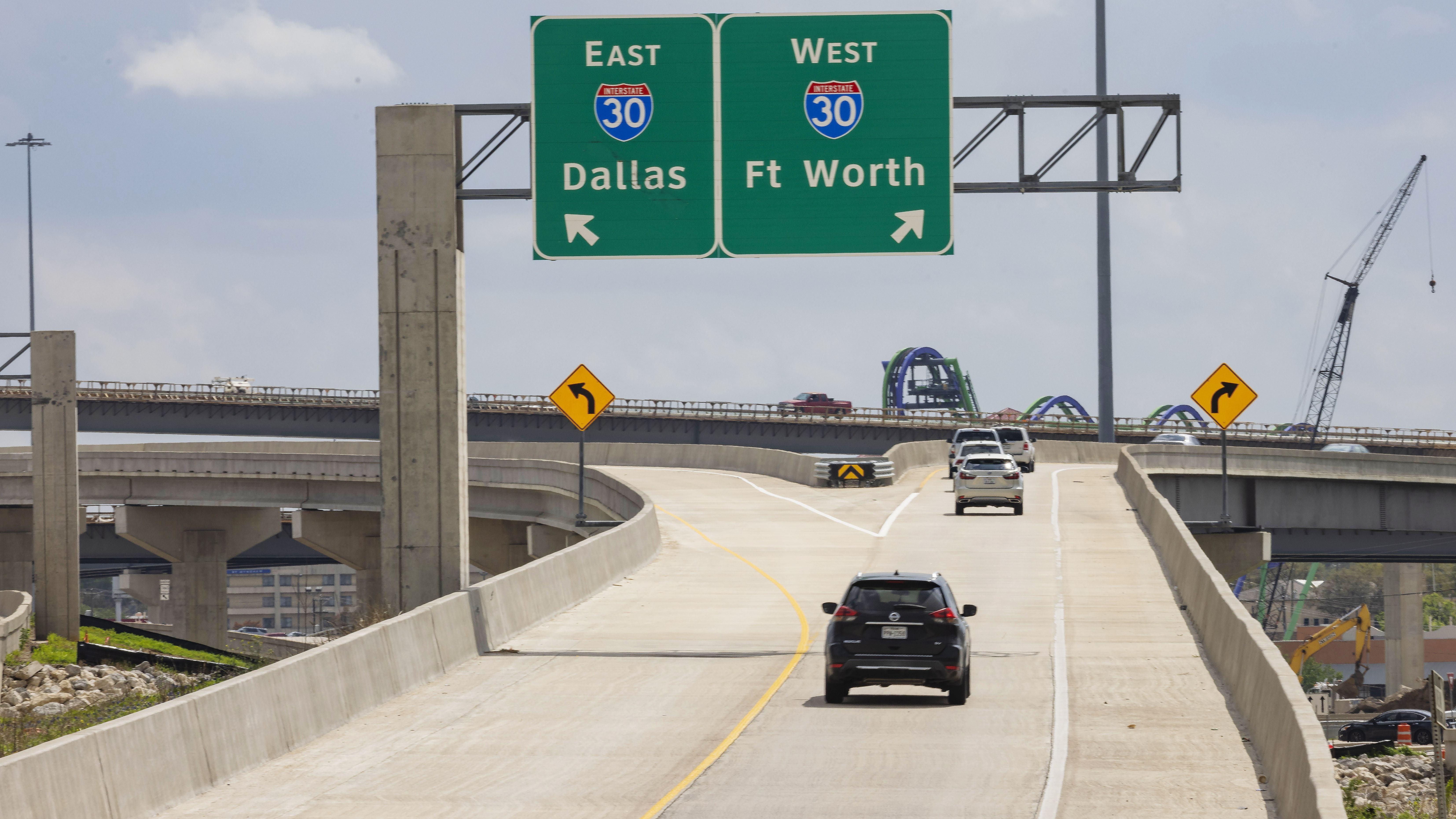 Construction begins on new ramp alignment for Interstate 30