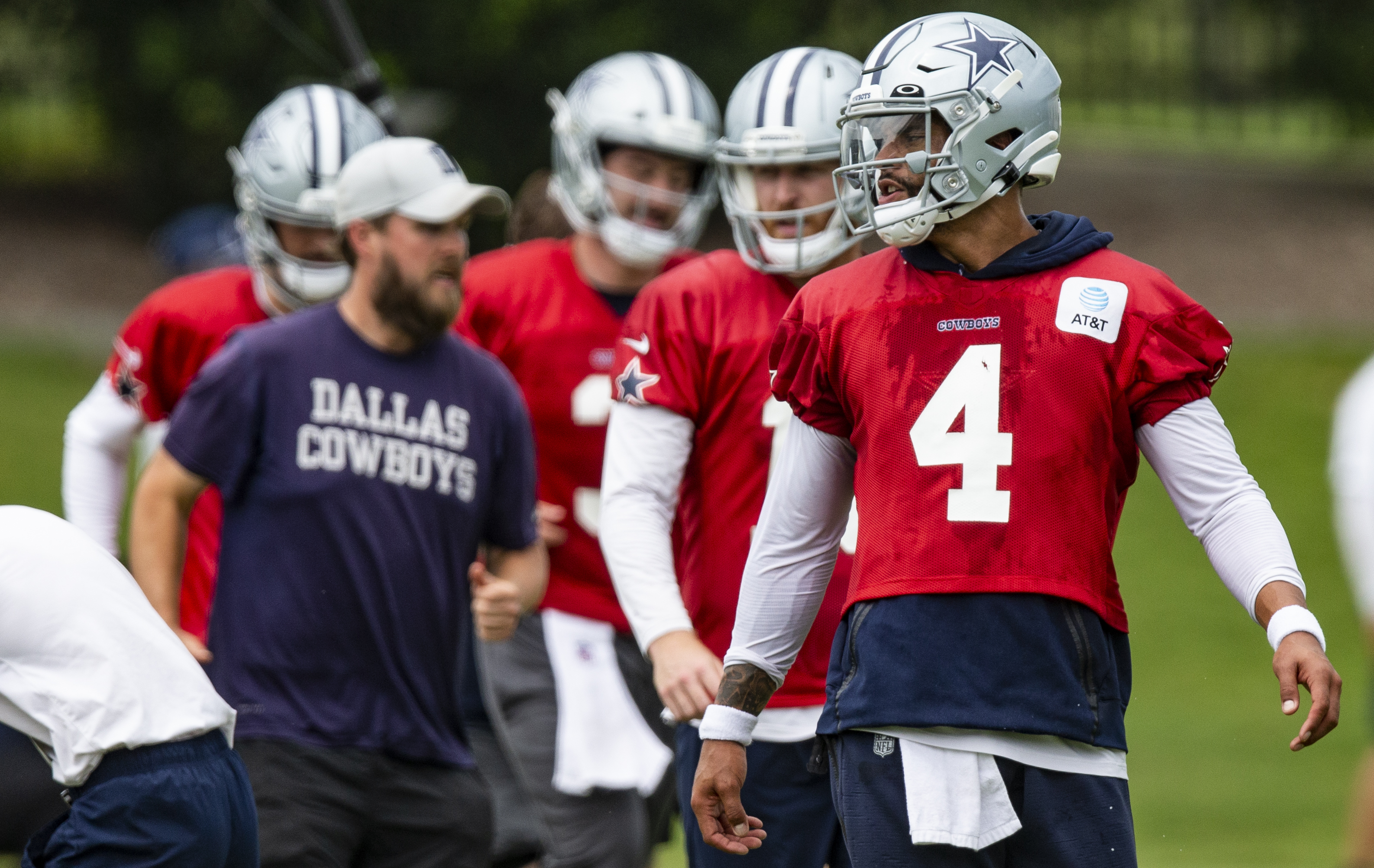 Cowboys QB Dak Prescott feels for Will Grier after Trey Lance deal, not  worried about future in Dallas