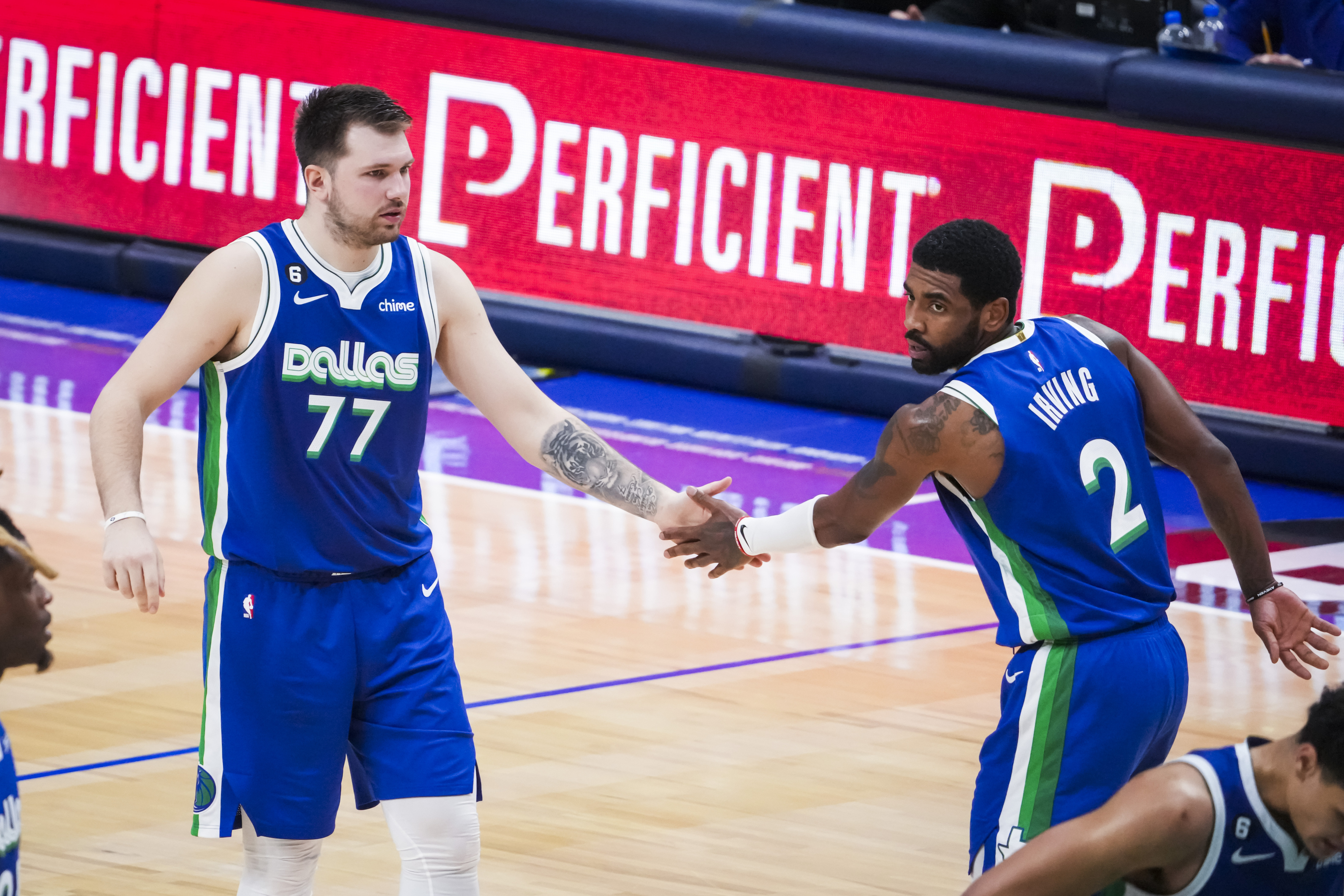 Luka Doncic named NBA's top backcourt player, while Kyrie Irving