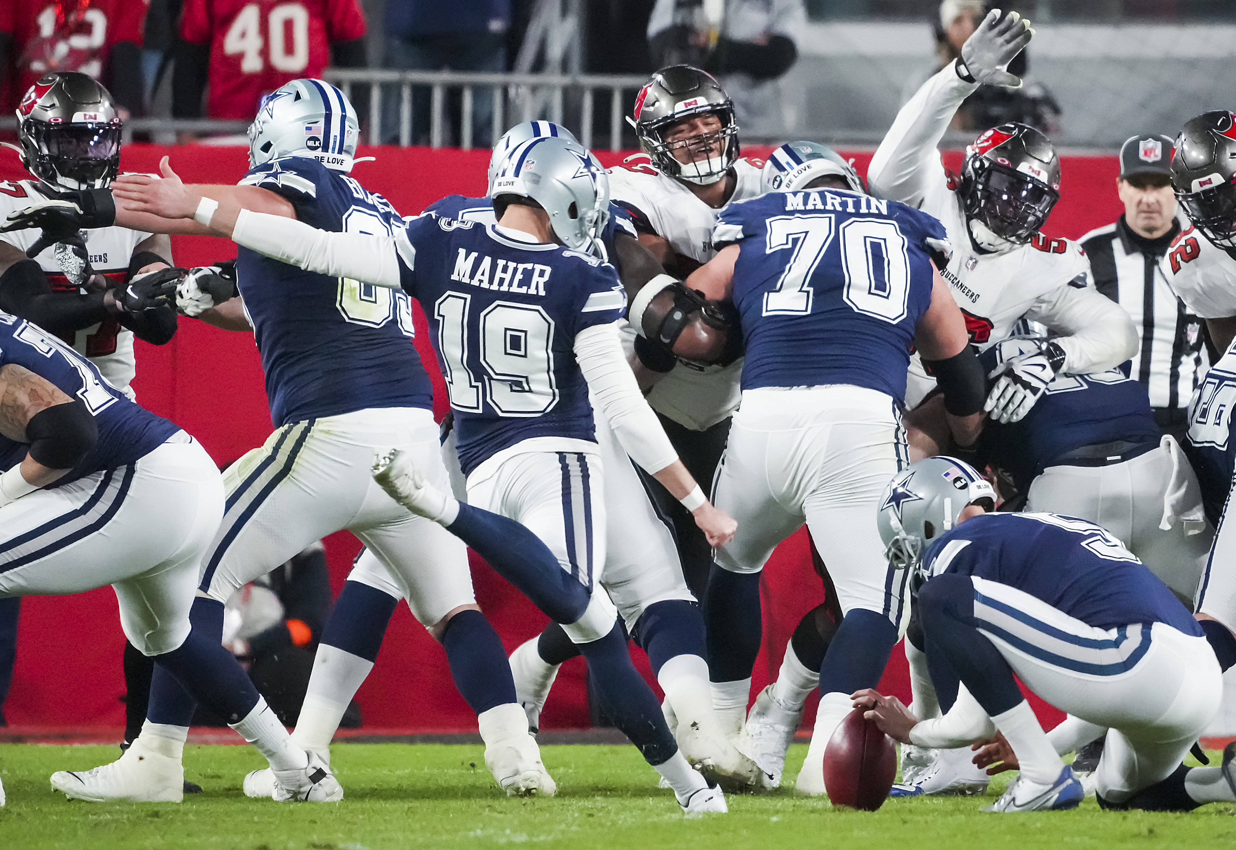 Cowboys kicker Brett Maher NFL playoff performance uniquely bad