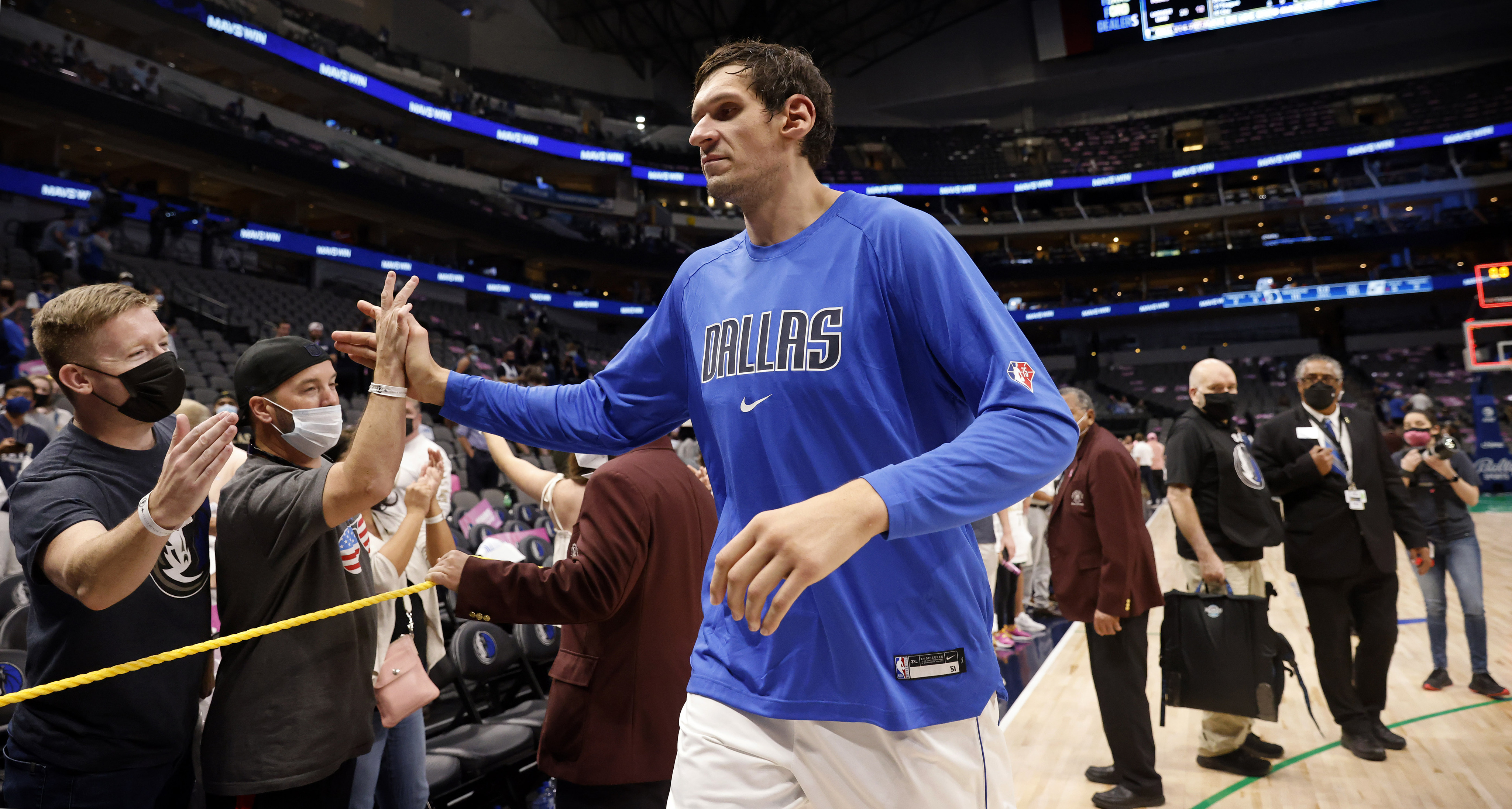 Mavericks' Boban Marjanovic Is A Finalist For NBA's Twyman Stokes Teammate  Of The Year Award