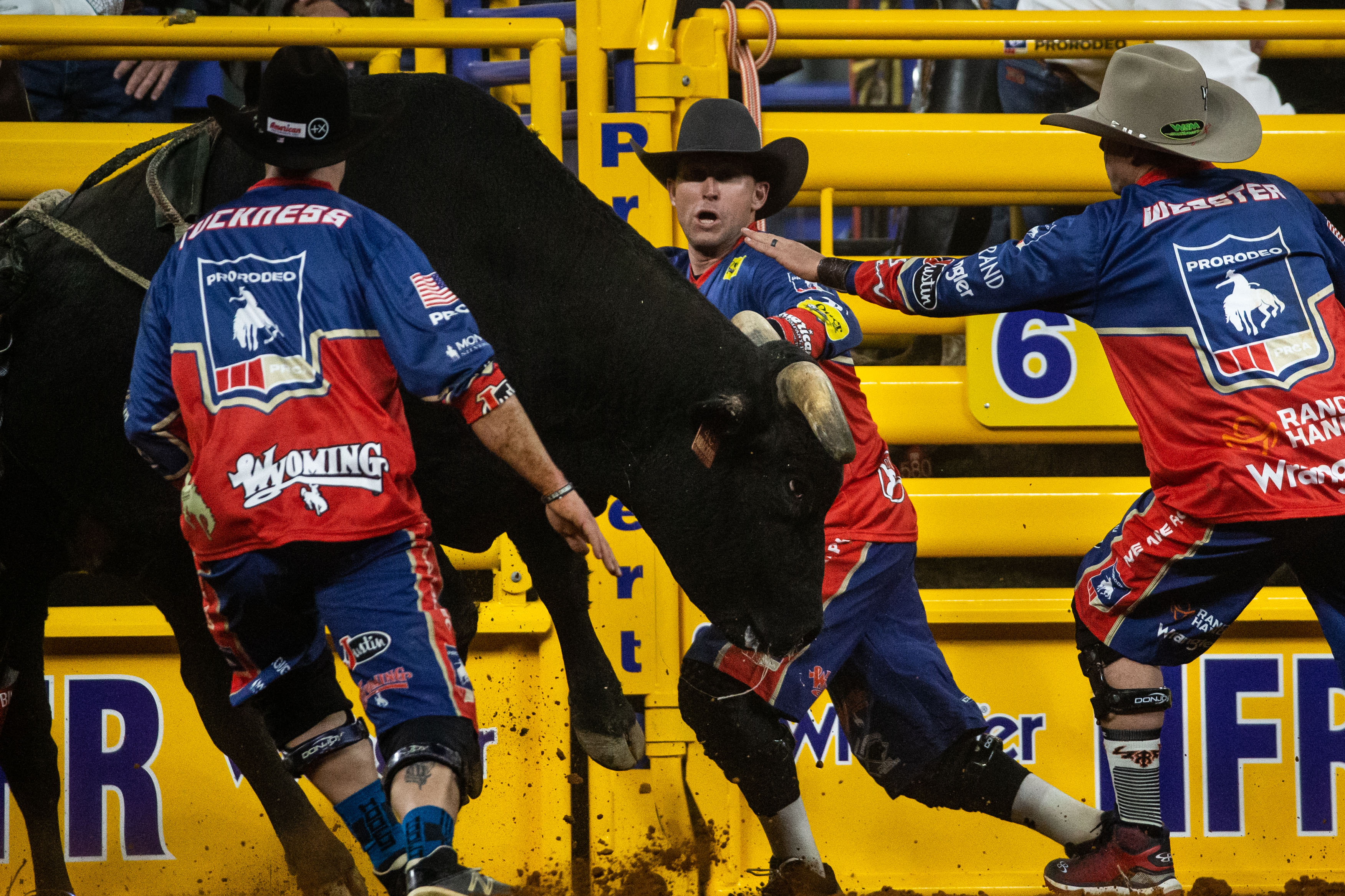 Inside a typical day in the life of a bullfighter, the unsung heroes of National Finals Rodeo
