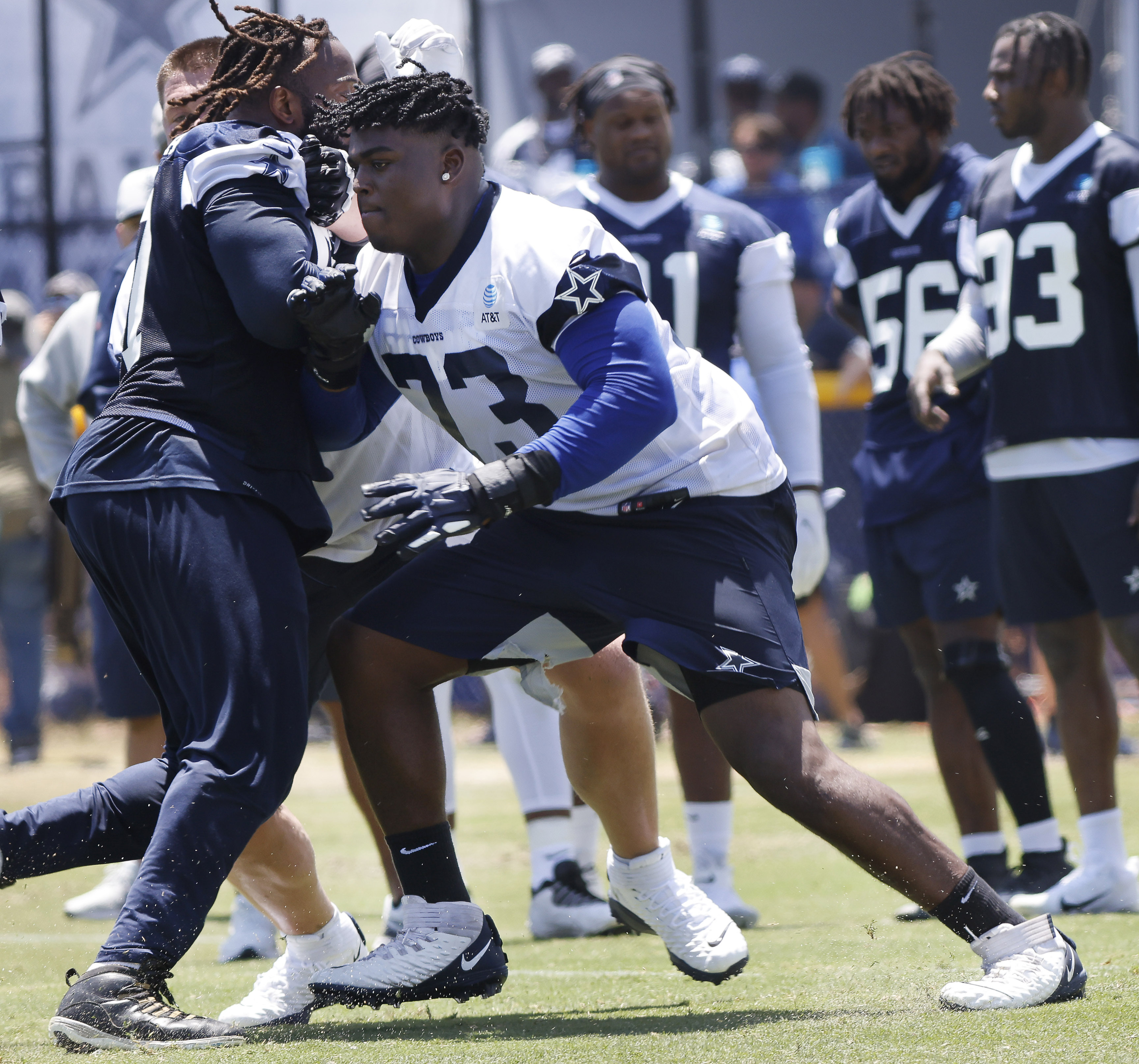 Cowboys Rookie Reacts To Getting Larry Allen's Number - The Spun