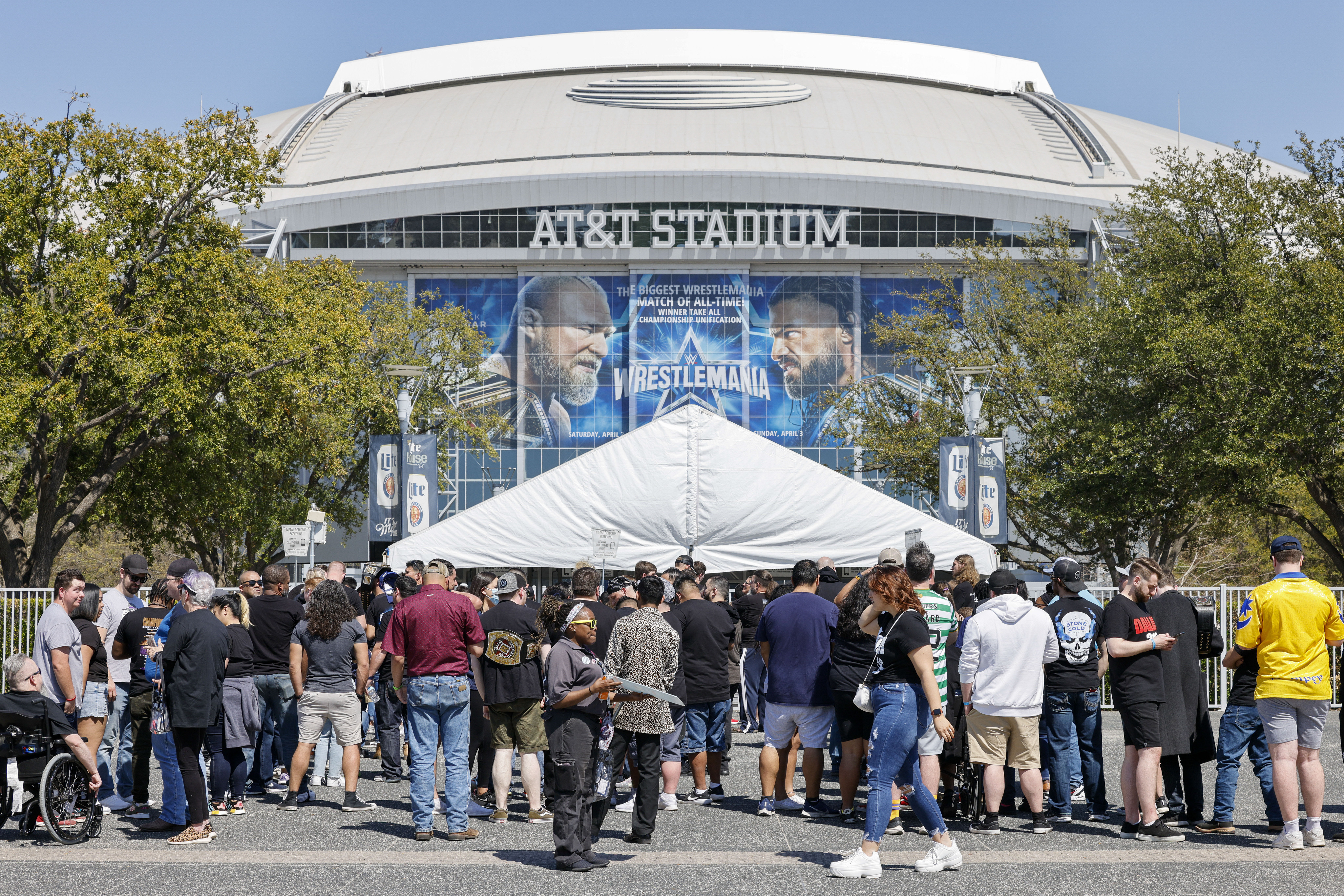 Visit the WrestleMania 38 Axxess Superstore and AT&T Stadium Store: photos